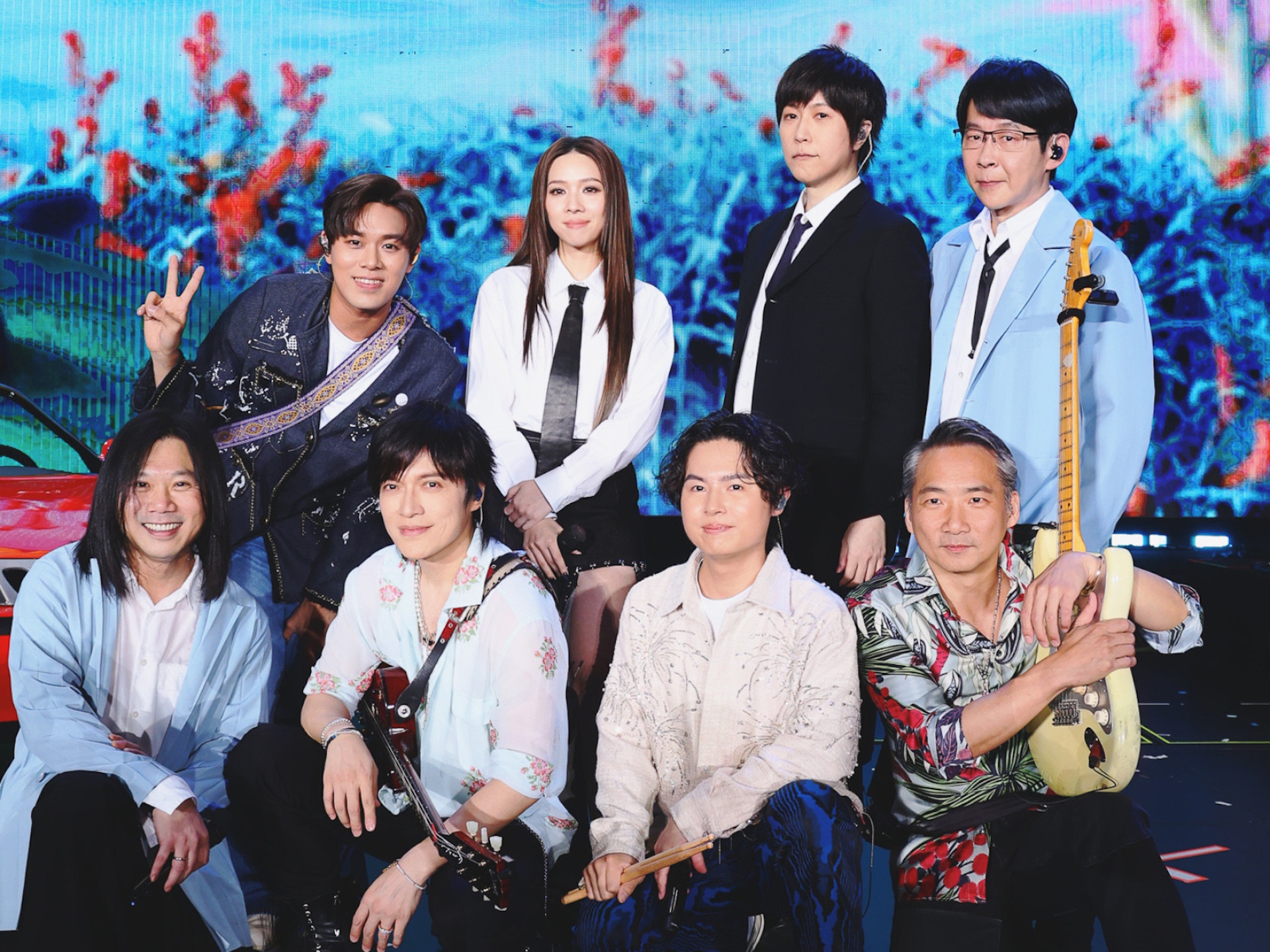 告五人擔任五月天演唱會嘉賓。（圖／相信音樂提供）