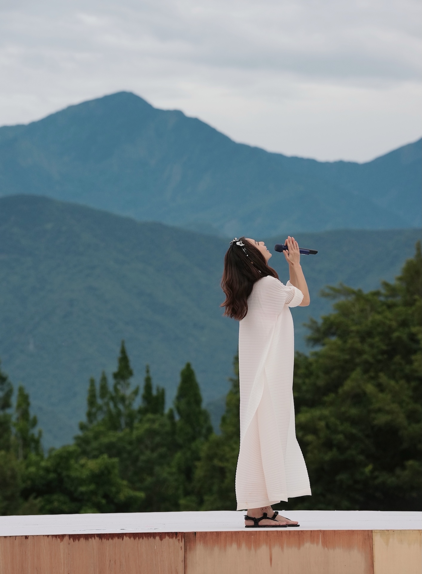 田馥甄感謝天公伯沒下雨。（圖／何樂音樂提供）