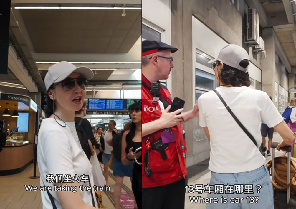 張曼玉歐洲旅遊展超強法文能力。（圖／翻攝小紅書）