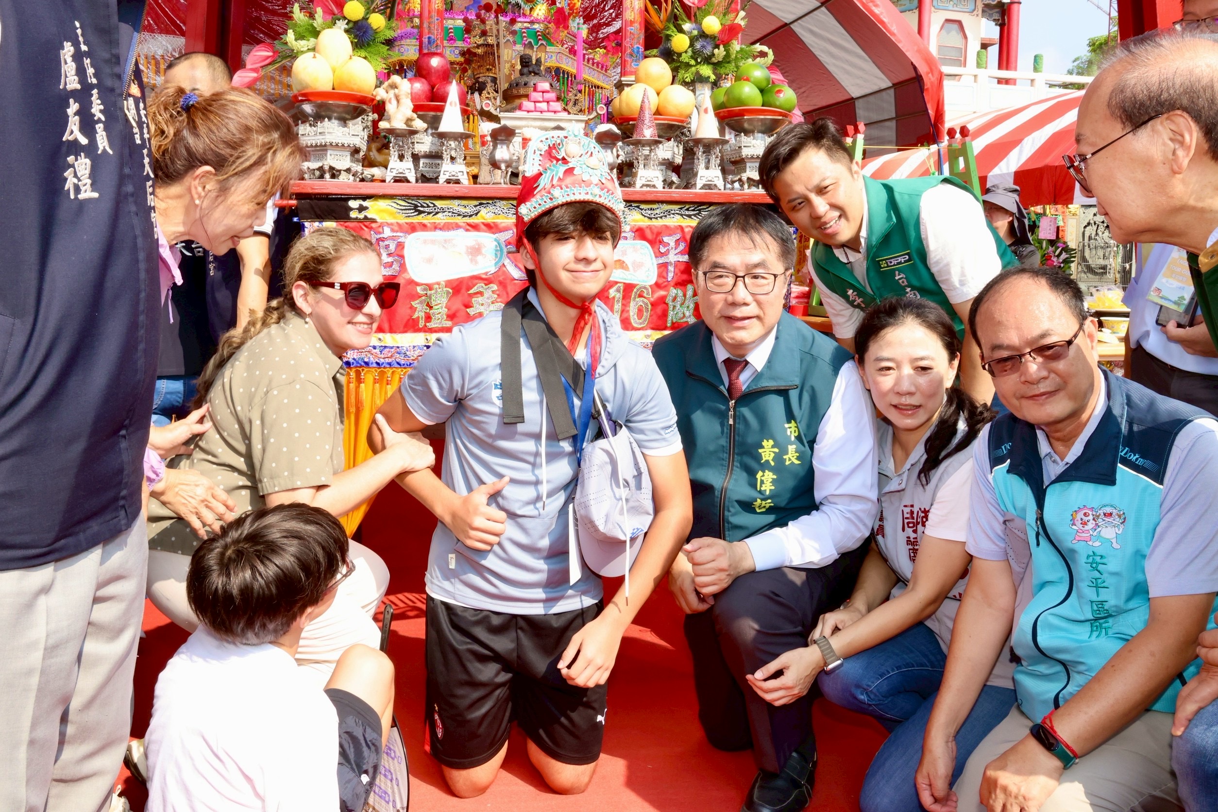巴拉圭公使之子也來參加活動。（圖／臺南市政府提供）