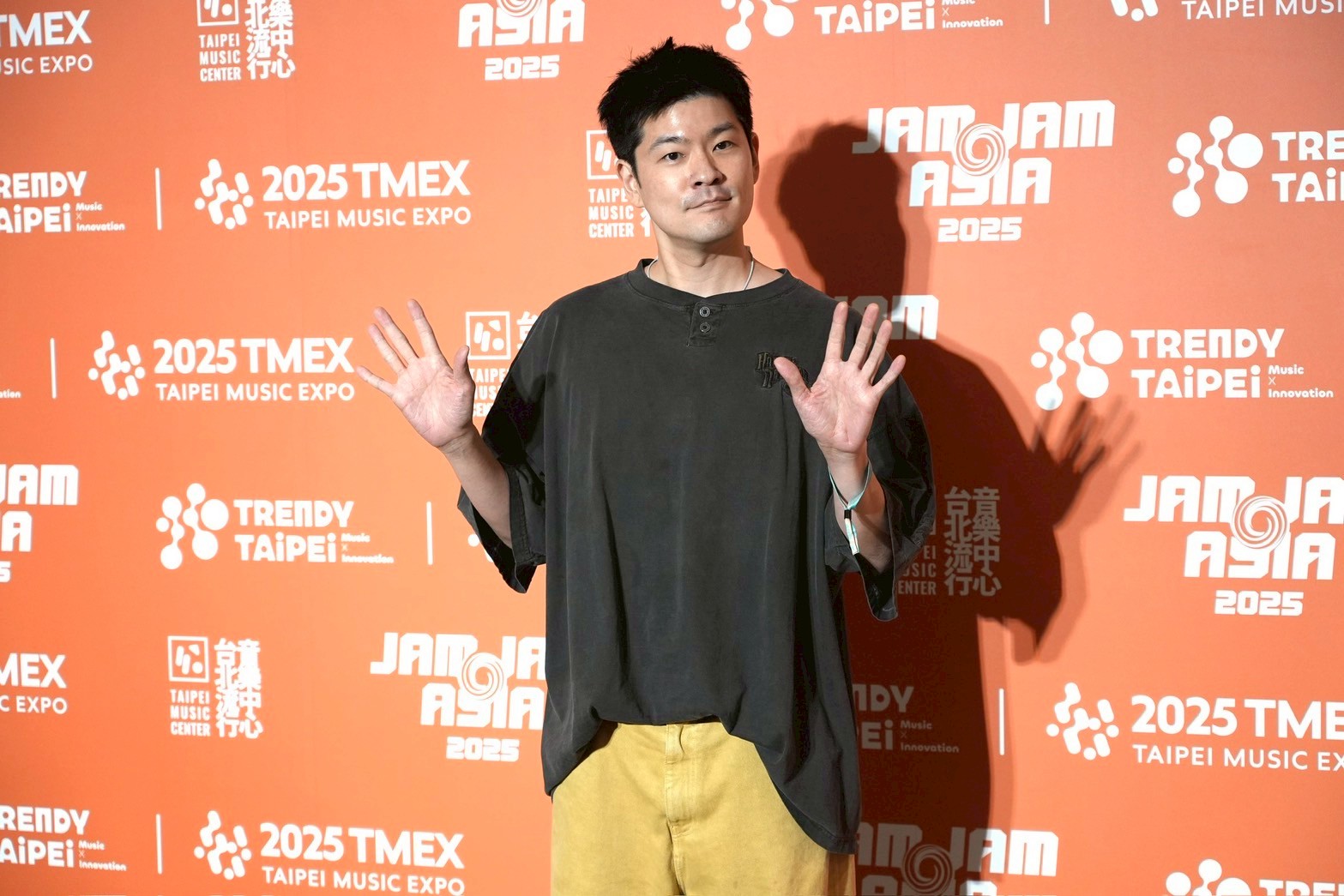 張基河為了北流JAM JAM ASIA音樂節首次以個人歌手演出形式登台。（圖／記者許方正攝）