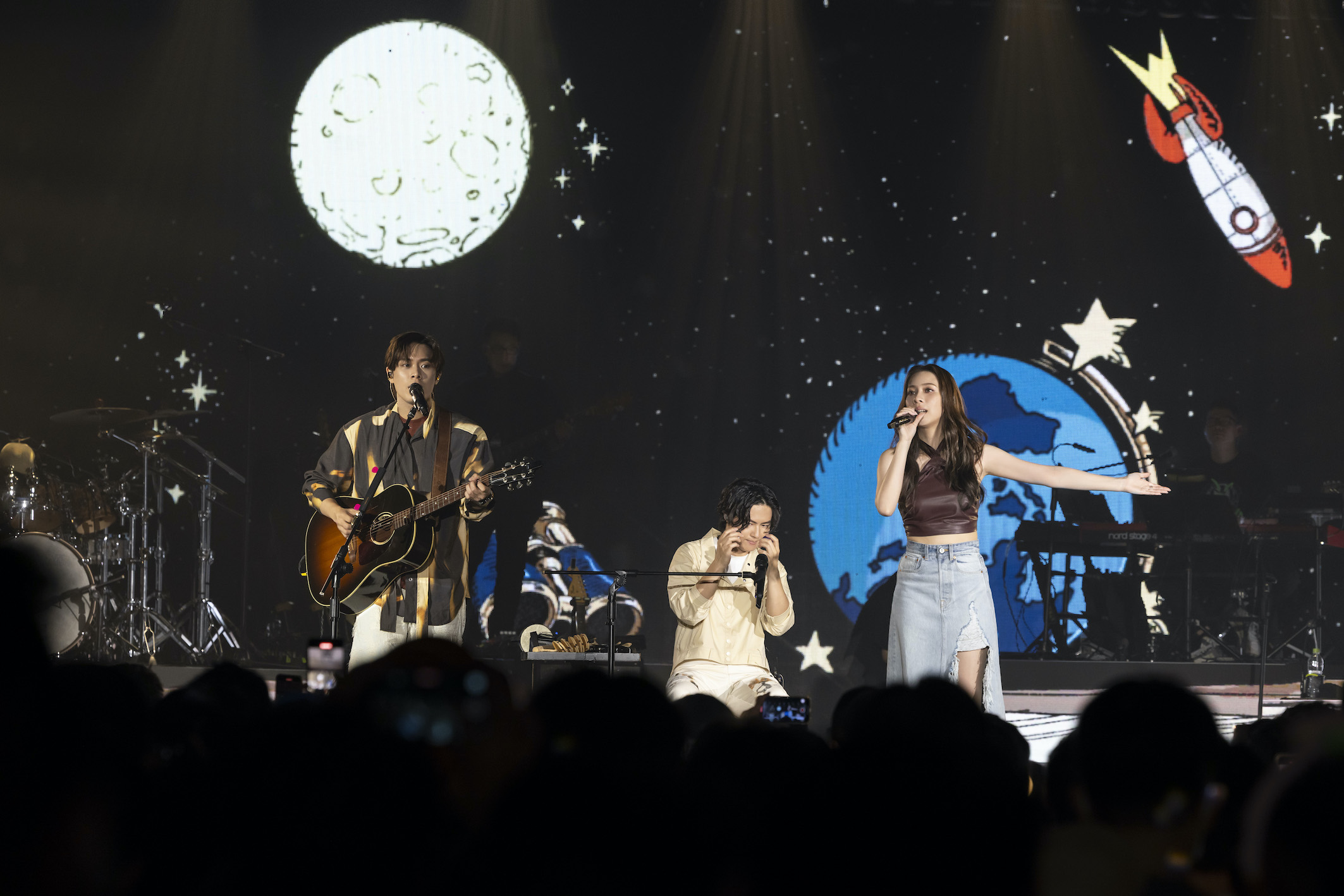告五人睽違3年回母校宜蘭高中開唱。（圖／相信音樂提供）
