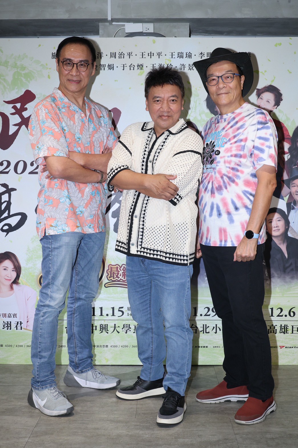 施孝榮（中）分享，在演出節目會有大家意想不到火花。（圖／記者王人傑攝）