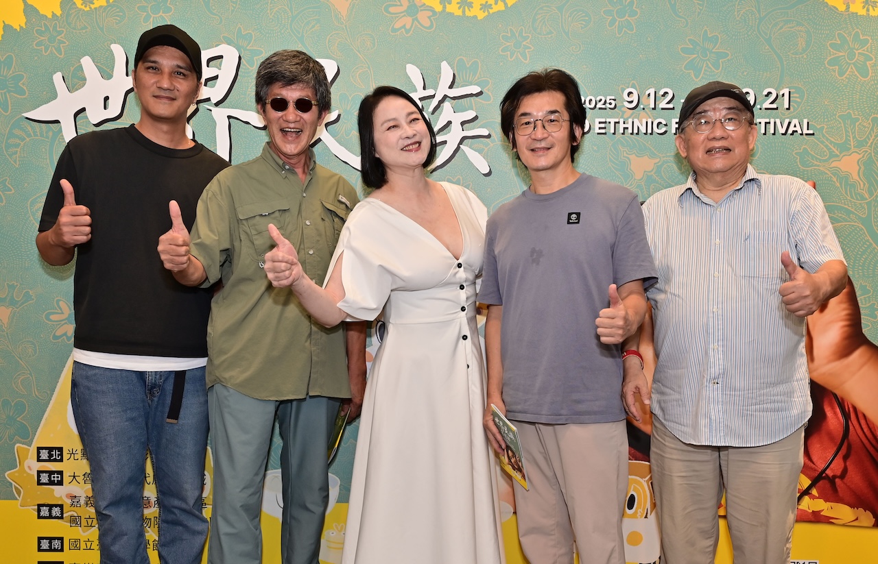 馬志翔（左起）、虞戡平、陸小芬、魏德聖、李祐寧。（圖／世界民族電影節提供）