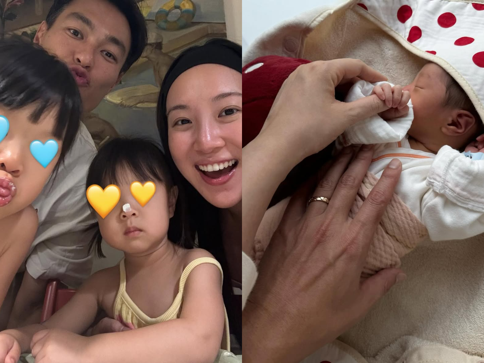 楊祐寧和Melinda生了3胎。（圖／翻攝楊祐寧IG)