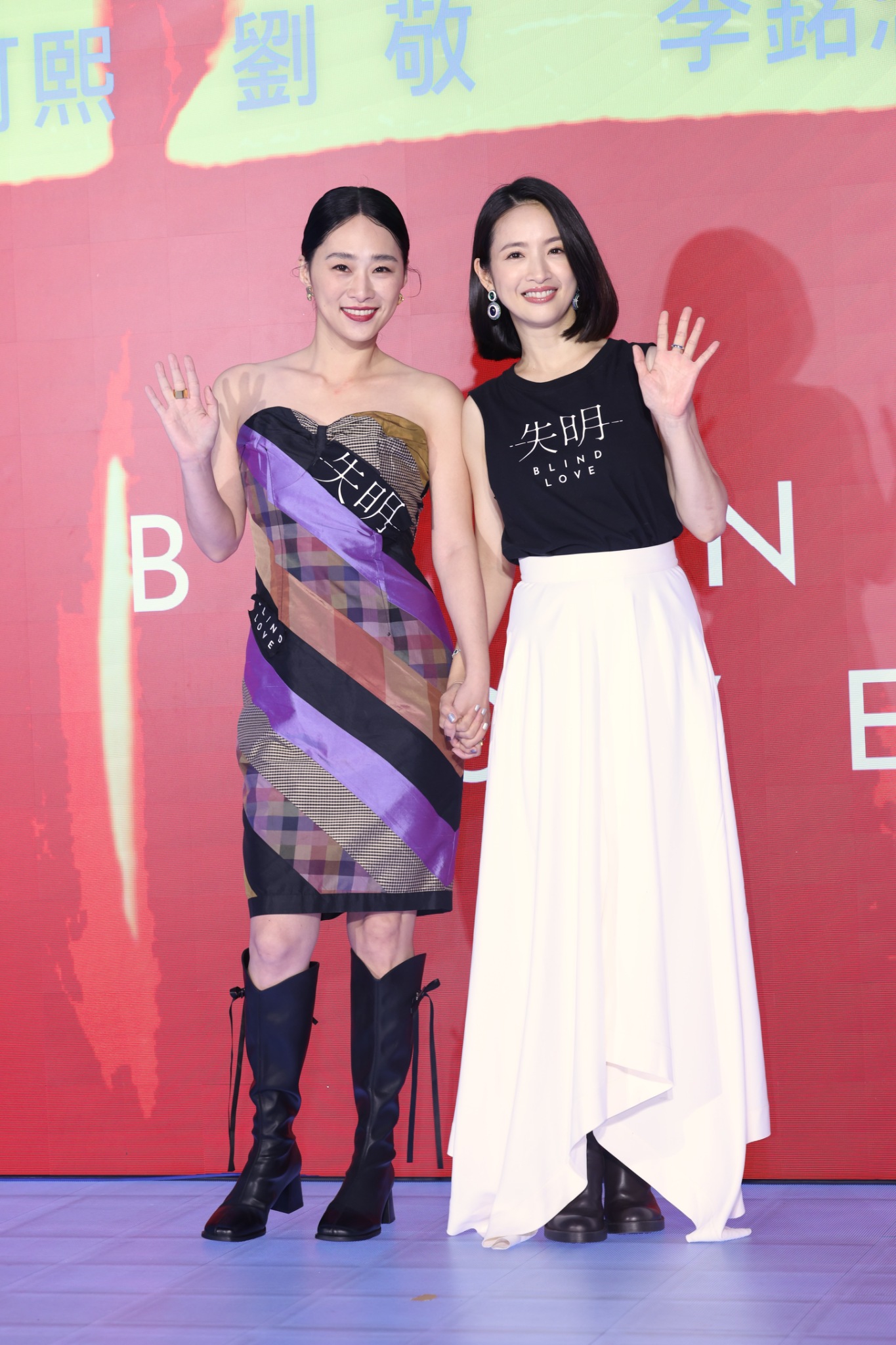 吳可熙（左）和林依晨演一對。（圖／記者陳明中攝）