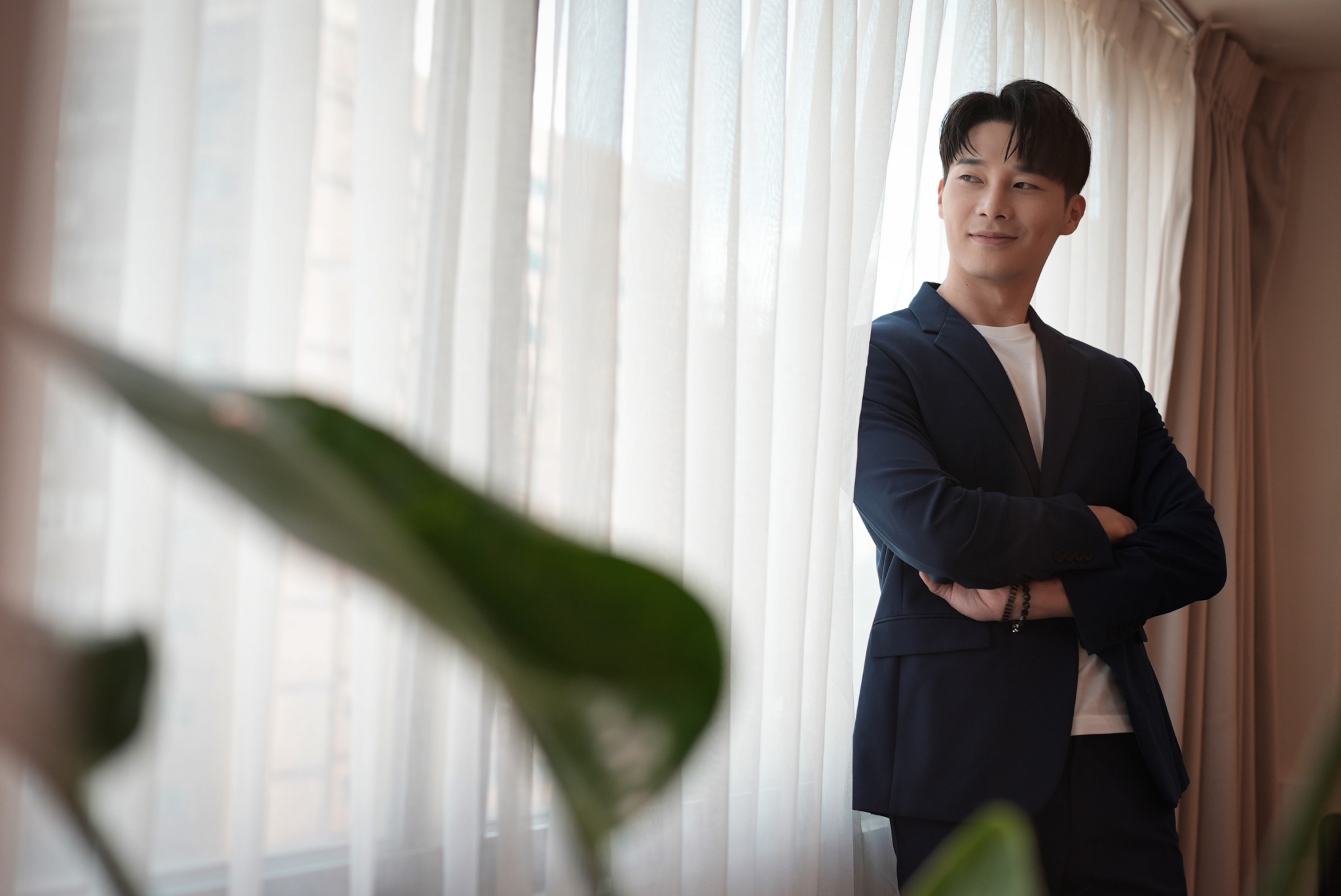 不管父母互相扮演黑臉、白臉，宋偉恩入圍第一時間還是打給爸媽。（圖／記者陳明中攝）