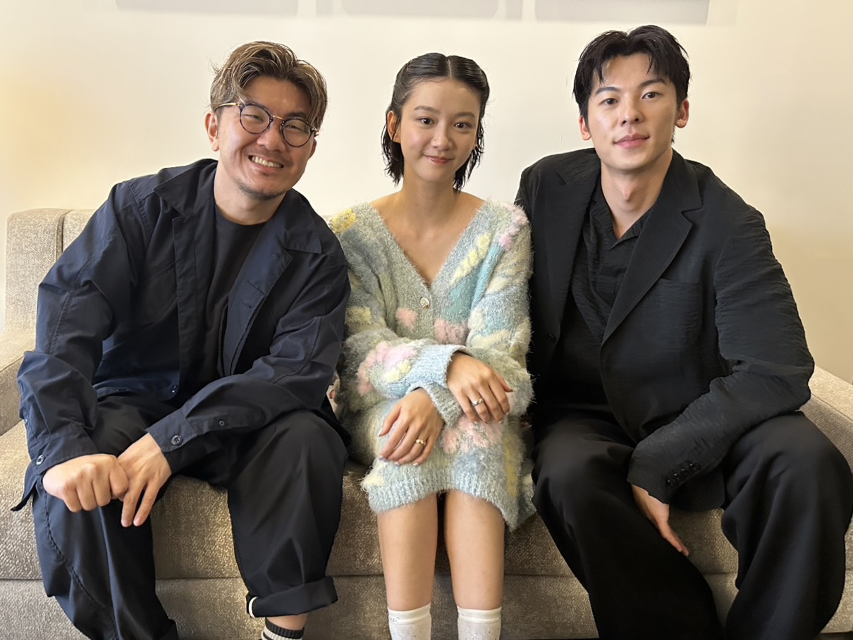 導演龔兆平（左起）、袁澧林、許光漢賣力宣傳新片。（圖／記者蔡依庭攝）