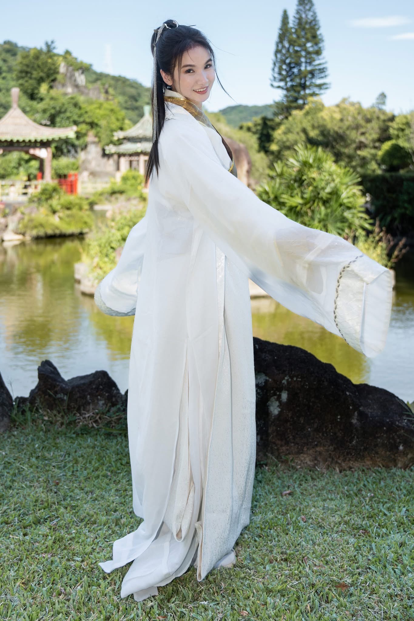 陳小菁飾演「面巾仙」。（圖／三立提供）