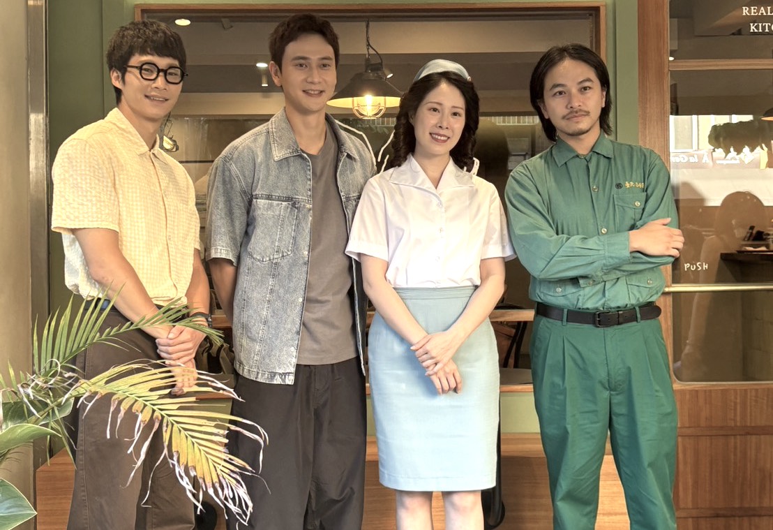 劉冠廷、 黃冠智、 楊銘威、爆花（蔡亘晏）主演新戲《新手上路》。（圖／記者蕭宇涵攝）