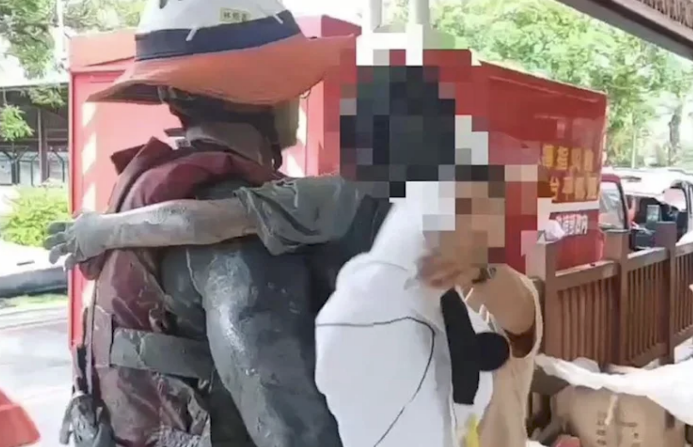 花蓮水災生還6歲女童姑爺找到了。（圖／警方提供）