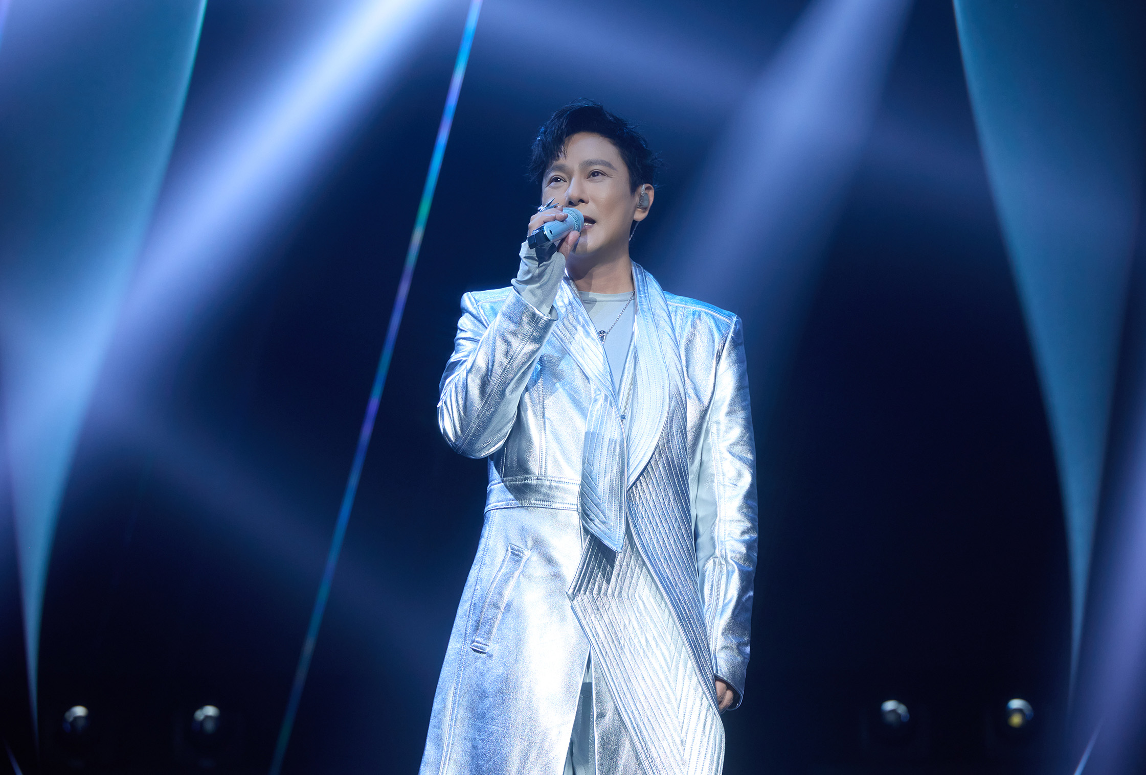 張信哲在拉斯維加斯啟動「未來式Our Story」世界巡迴演唱會。（圖／潮水音樂提供）