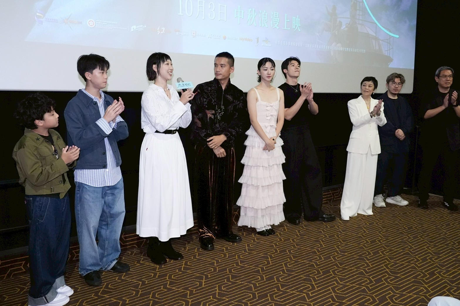 黃梓曜（左起）、王子軒兩位小童星發言可愛，圈粉不少。（圖／記者許方正攝）