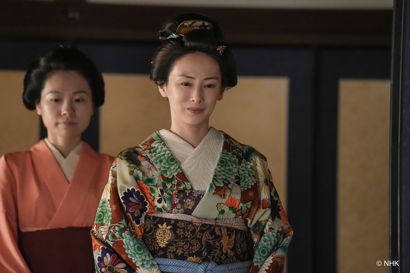 北川景子首次在晨間劇登場，飾演出身名門的武士之女。（圖／翻攝自NHK）