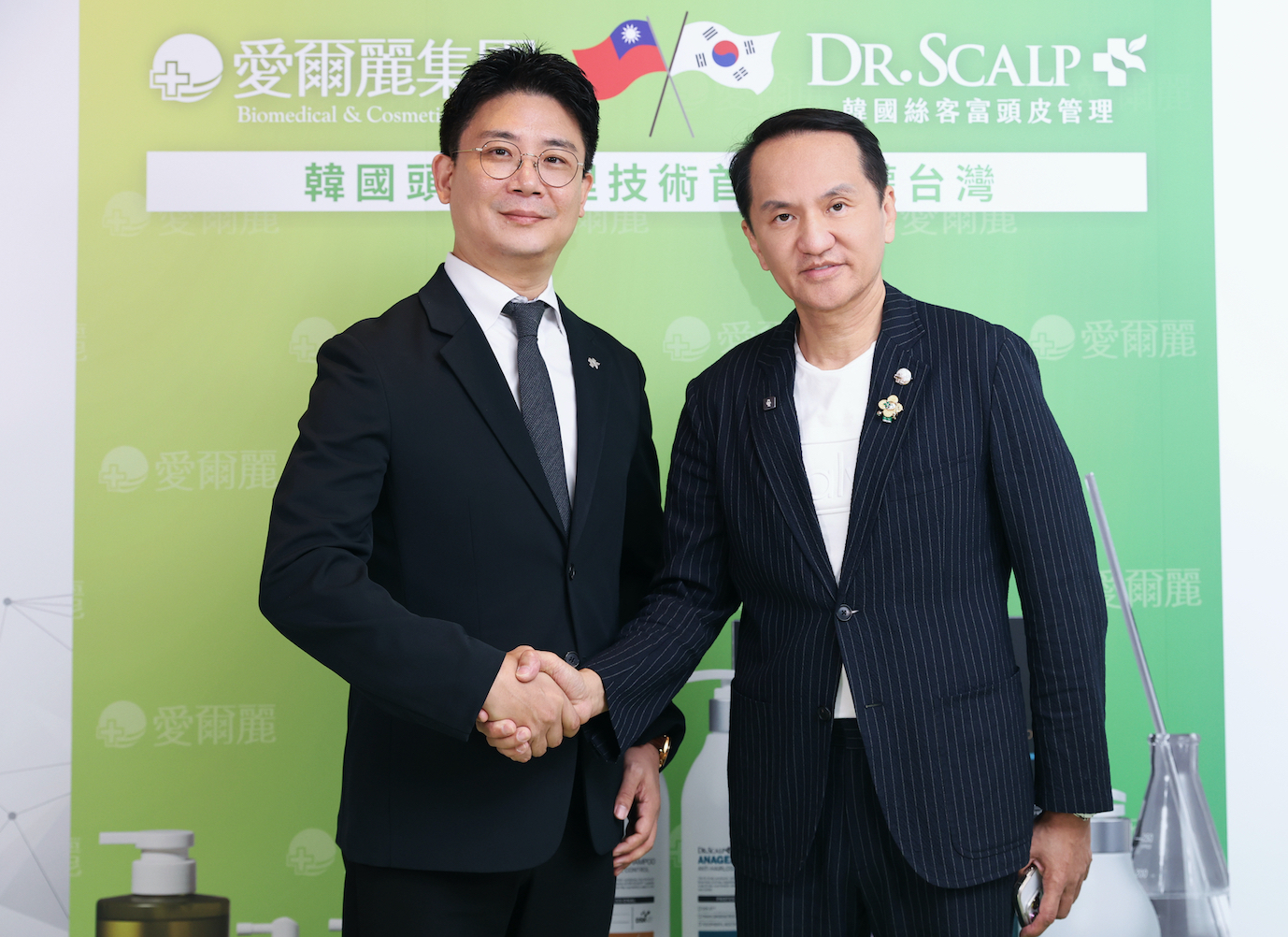 愛爾麗集團董事長常如山表示，與Dr.Scalp的科學基礎與臨床經驗契合。（圖／愛爾麗提供）