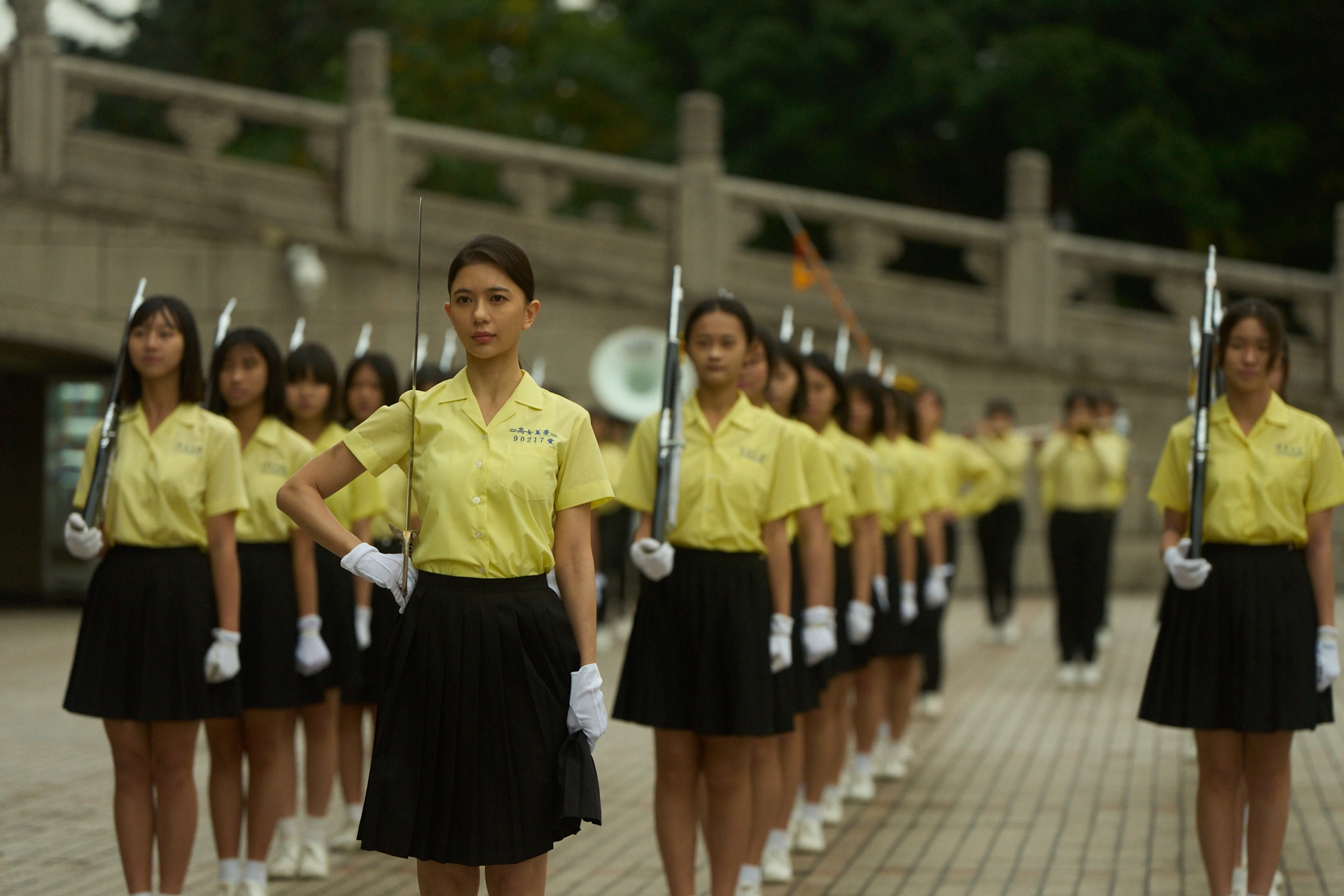 飾演景美儀隊隊長的鄭芯恩，演出亮眼。（圖／未來進行曲提供）