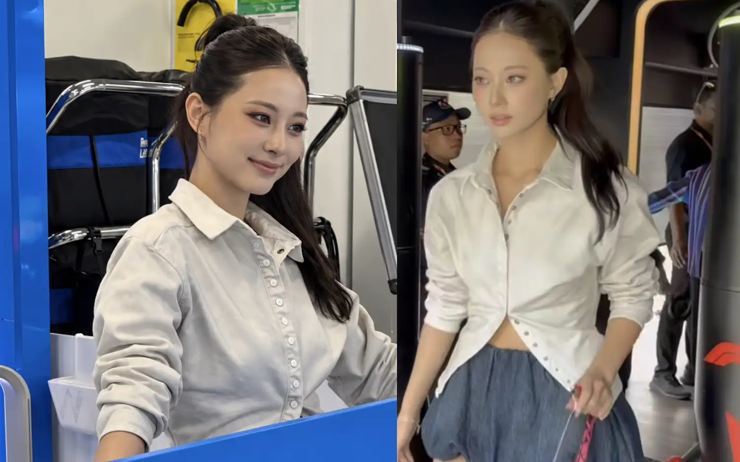 周子瑜今天亮麗登場。(圖/翻攝Williams車隊IG)