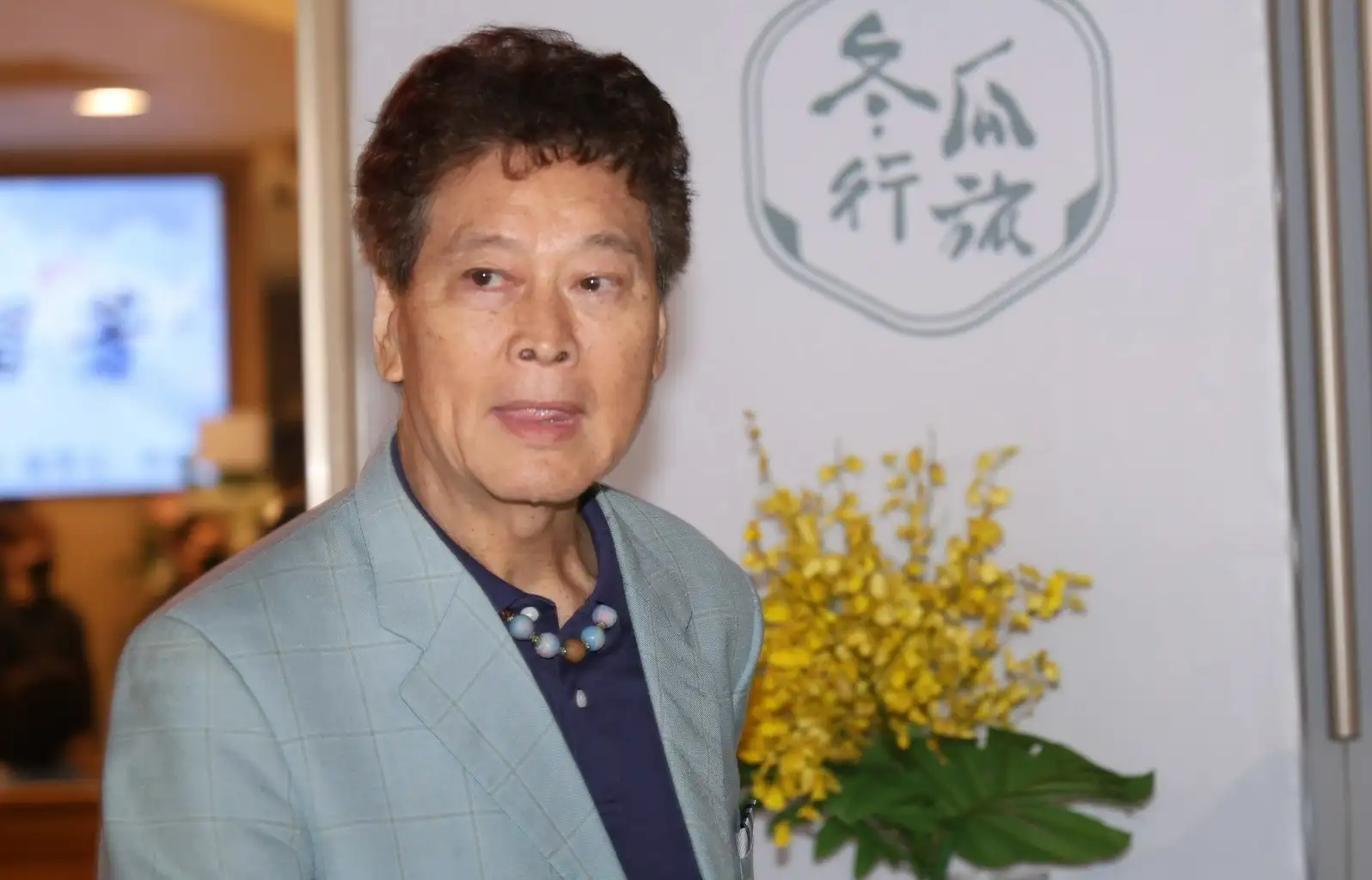 昔日戰友劉尚謙道場告別並且受訪回憶過往情誼。(圖/記者許方正攝)