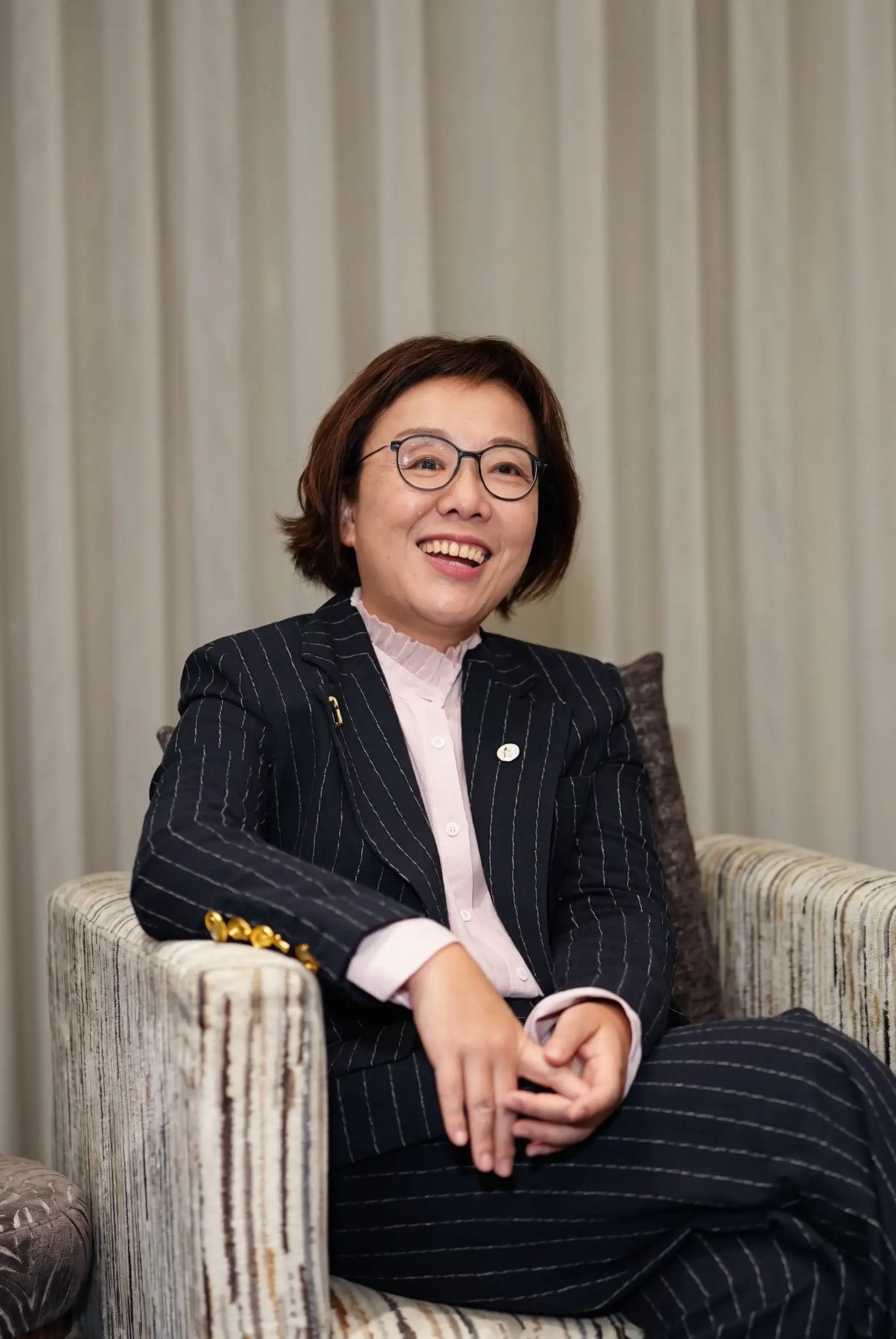 文策院董事長王時思希望推動台灣犯罪動作片走向國際。（圖／記者陳明中攝）