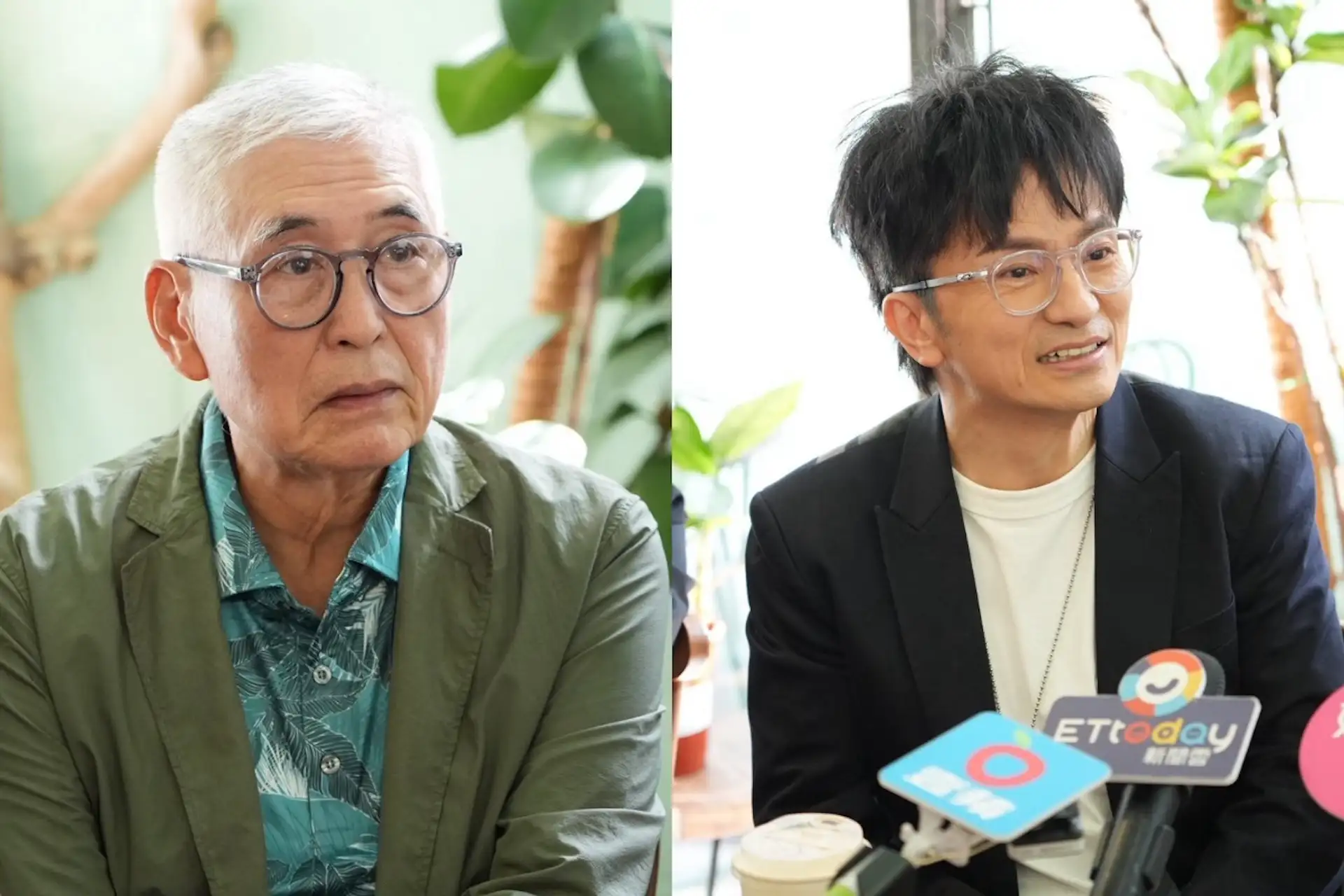 柯一正(左圖)和唐從聖(右圖)一起入圍電視電影男配角獎。(圖/記者許方正攝)