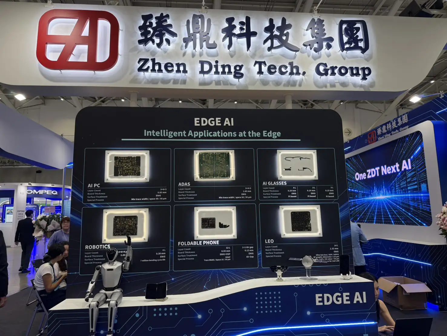 臻鼎同步推進全球擴產計畫,規劃至2030年新增29座廠房,其中13座正在興建、16座仍在規劃階段。(圖/蔣欣倫攝)