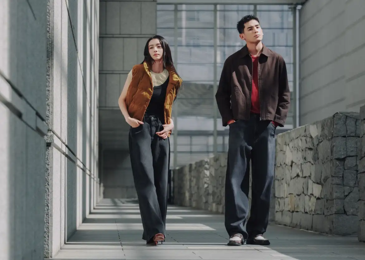 木村光希、UTA合作拍攝UNIQLO Jeans穿搭。(圖/UNIQLO提供)