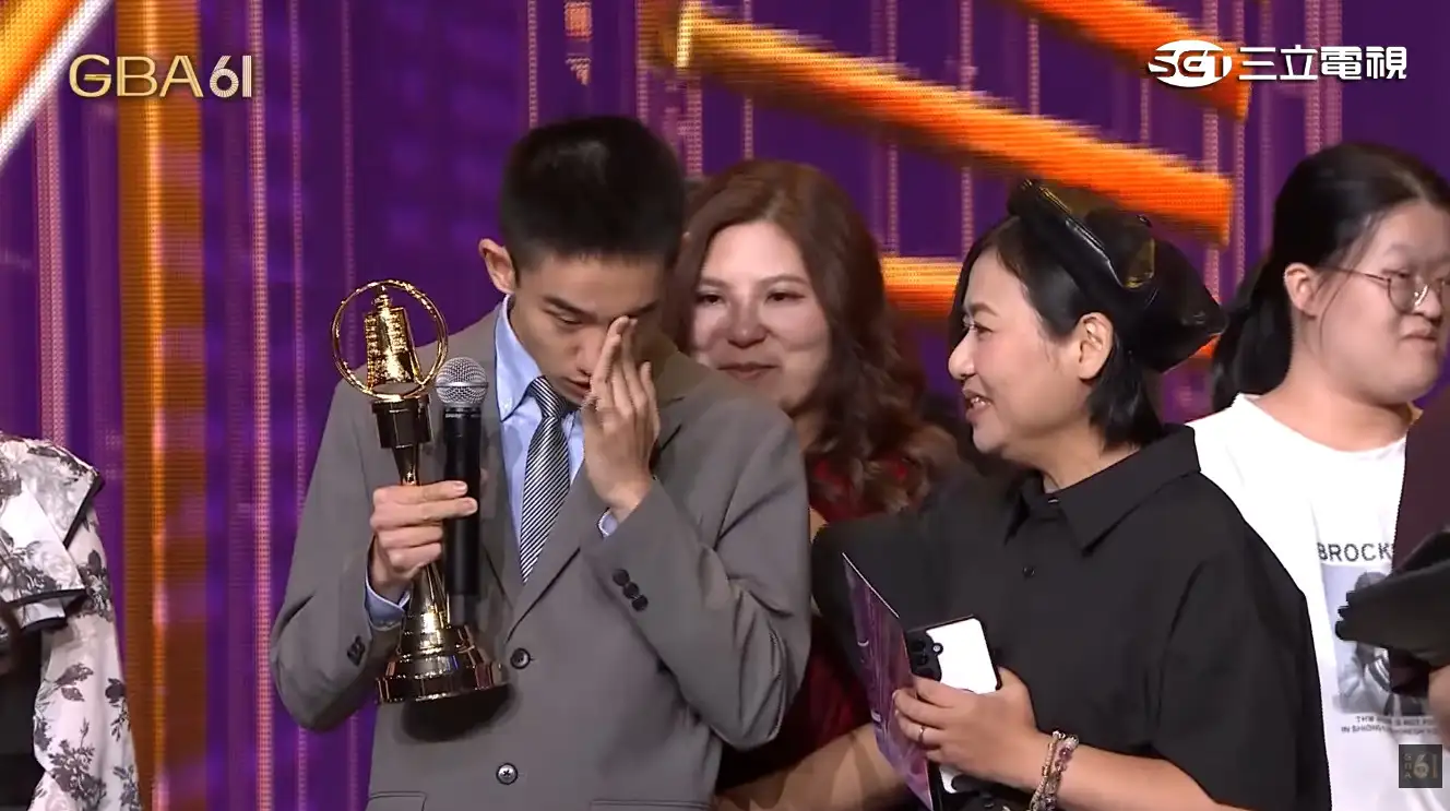 身障者的發言超感人。（圖／翻攝自金鐘獎 Golden Bell Awards YouTube）