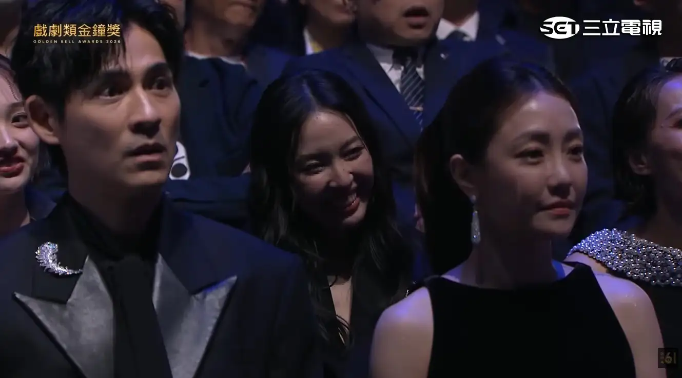 周渝民怎麼這麼驚訝。（圖／翻攝自金鐘獎 Golden Bell Awards YouTube）