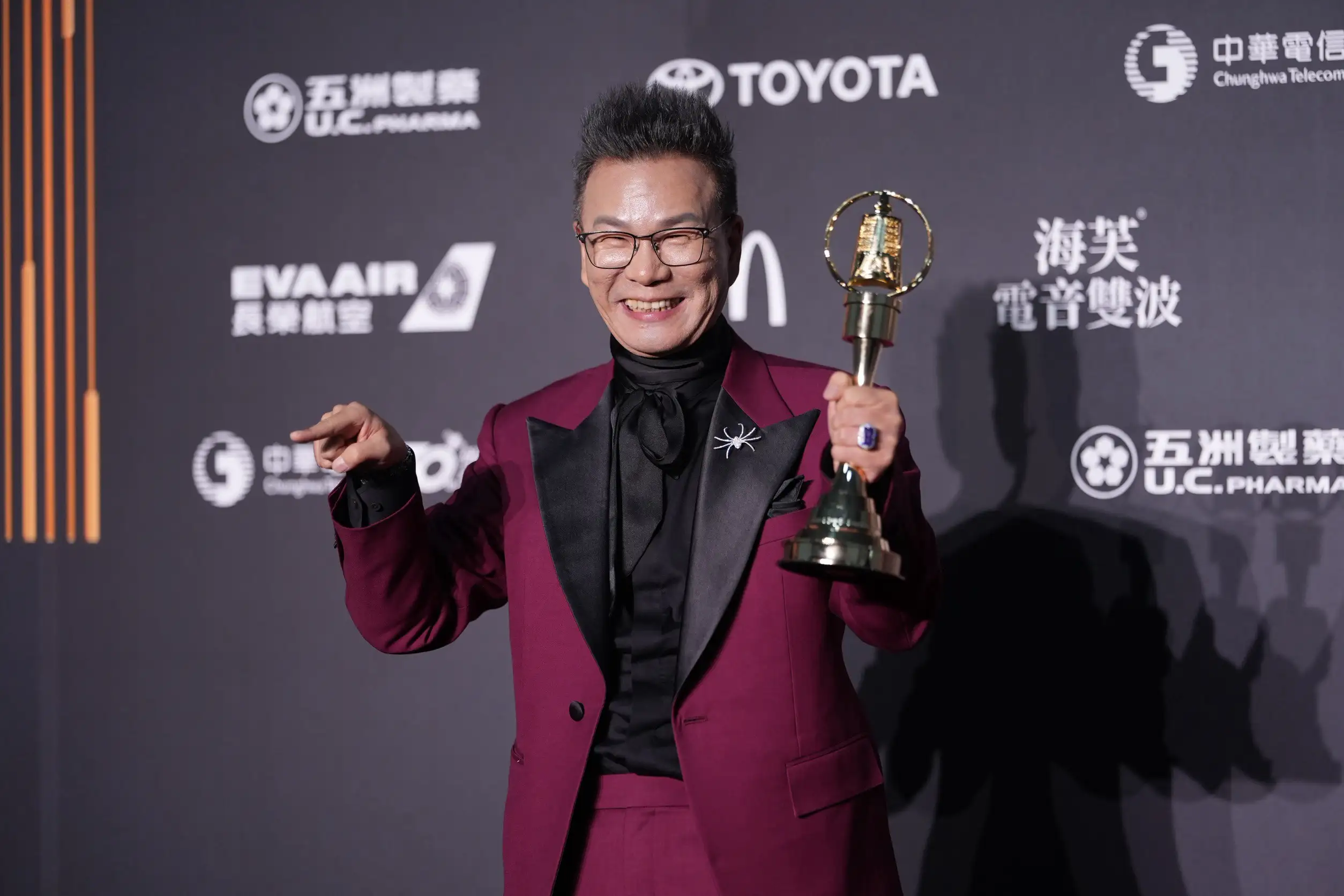沈玉琳拿下「綜藝節目主持人獎」。(圖/記者許方正攝)