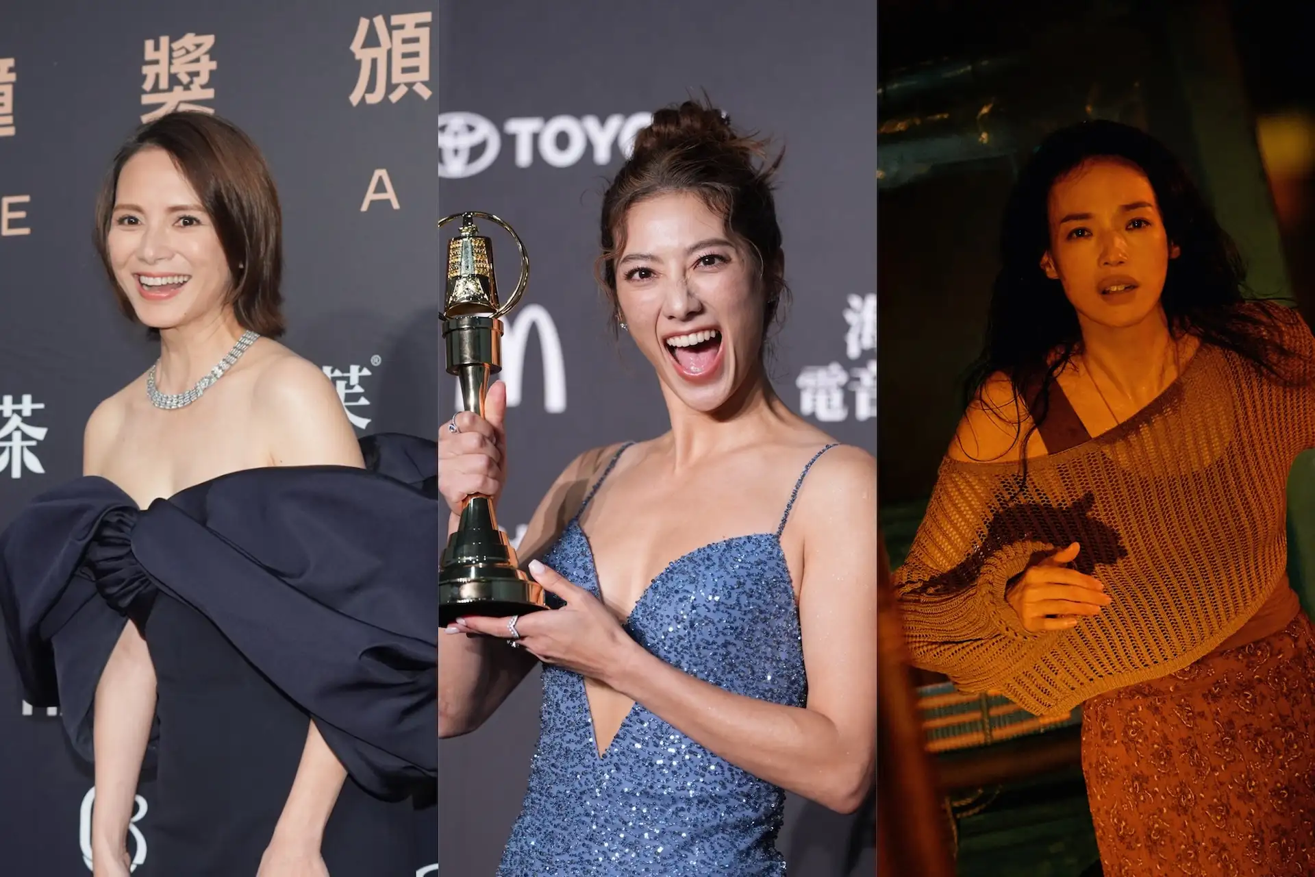 李心潔、瑞瑪席丹、舒淇。(圖/記者陳明中、許方正攝、資料照)
