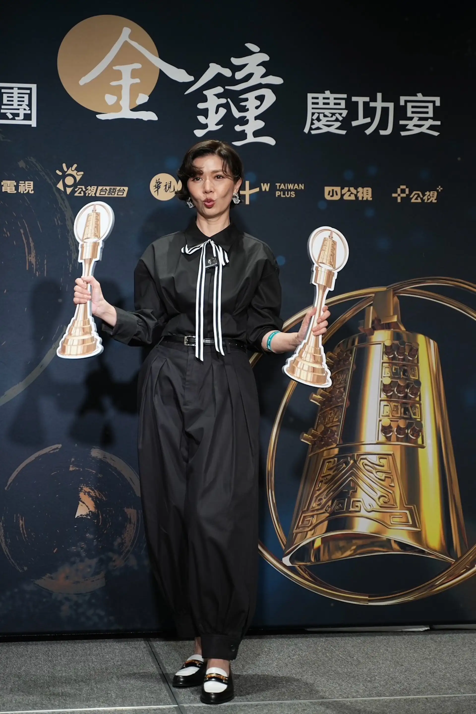 于子育見劇組發光就開心。(圖/娛樂中心攝)