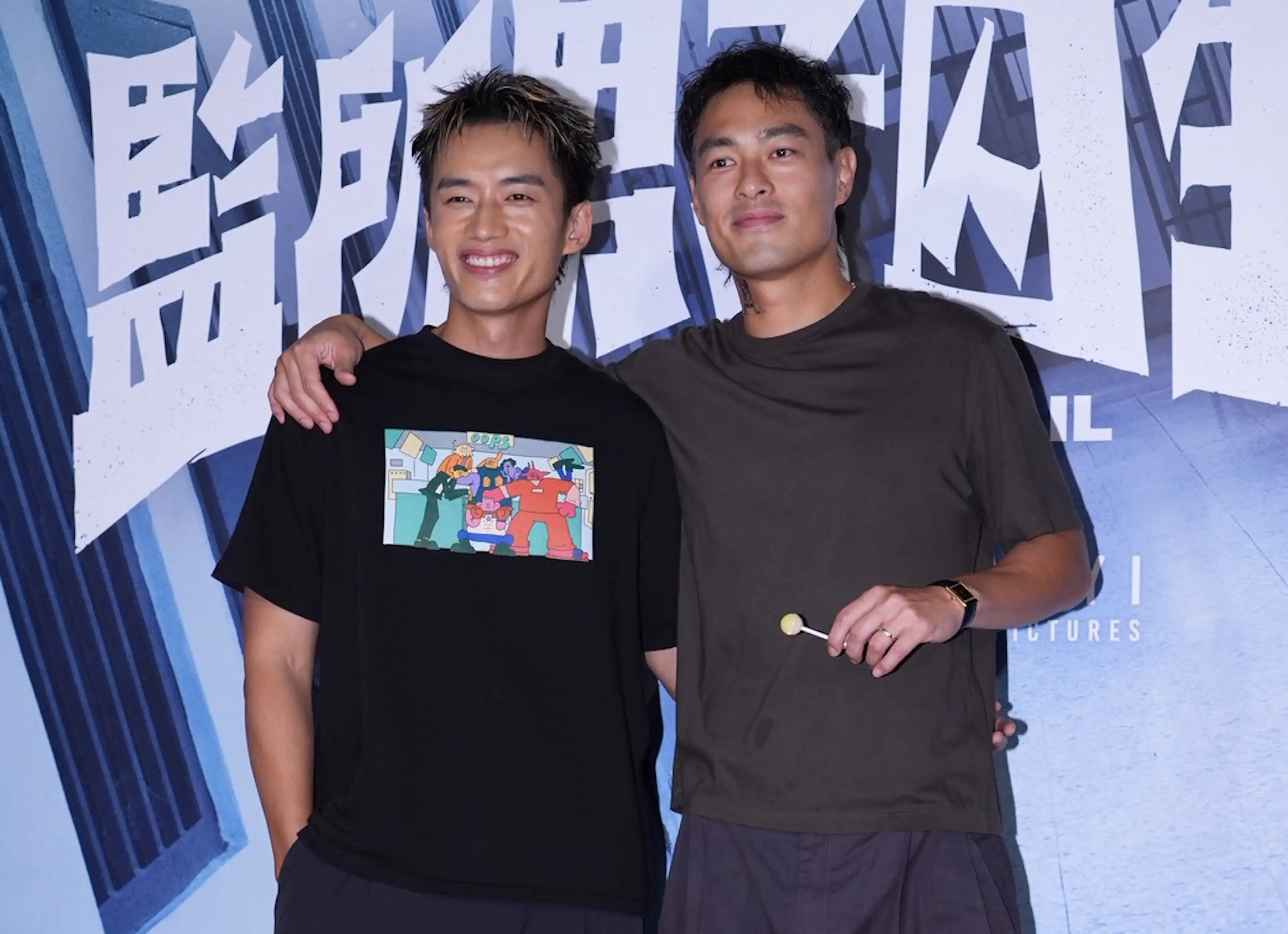 陳澤耀雖未得獎,但仍開心出席慶功宴恭喜楊祐寧。(圖/記者許方正攝)