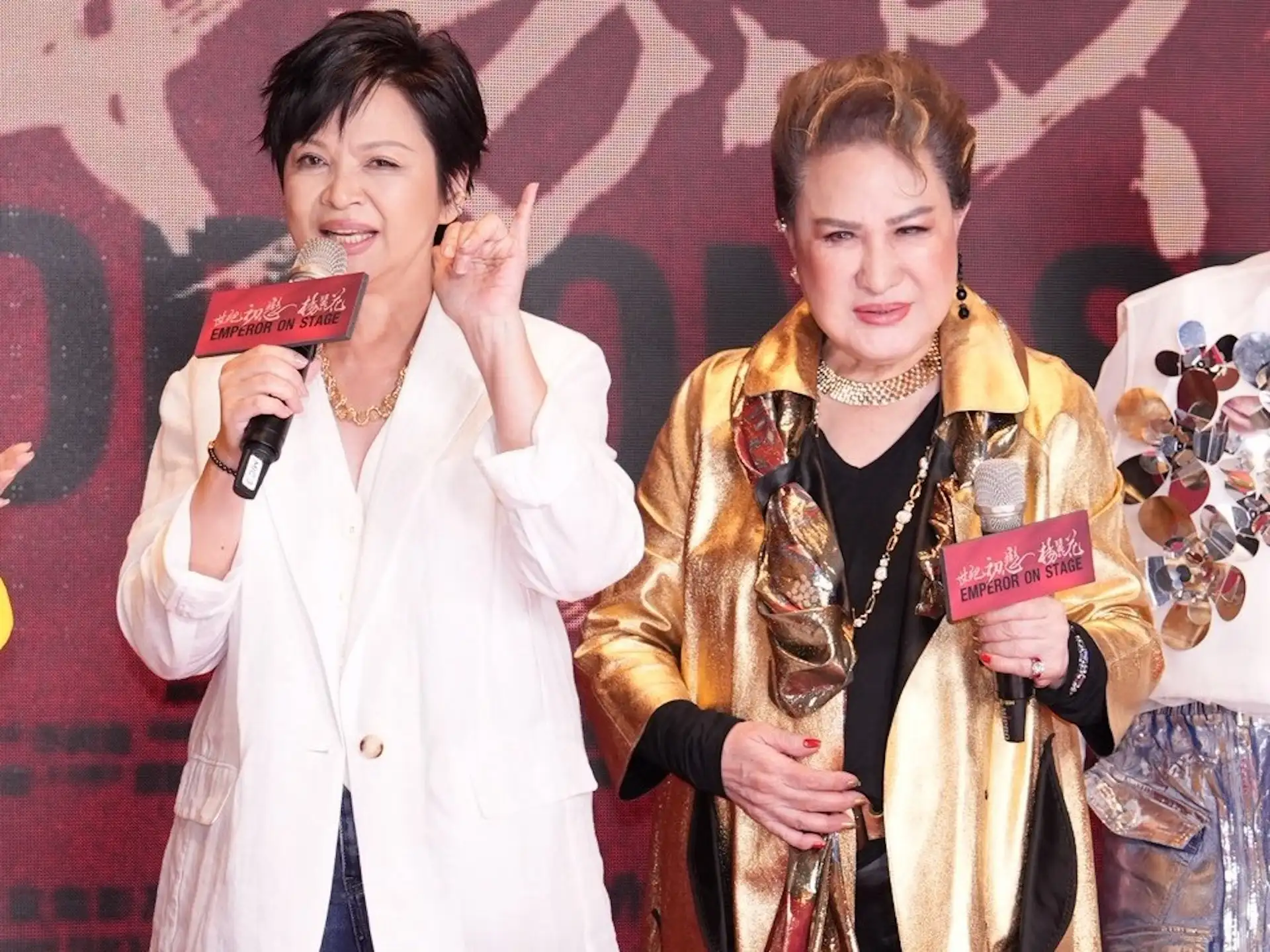 楊貴媚是楊麗花伴娘。(圖/記者許方正攝)