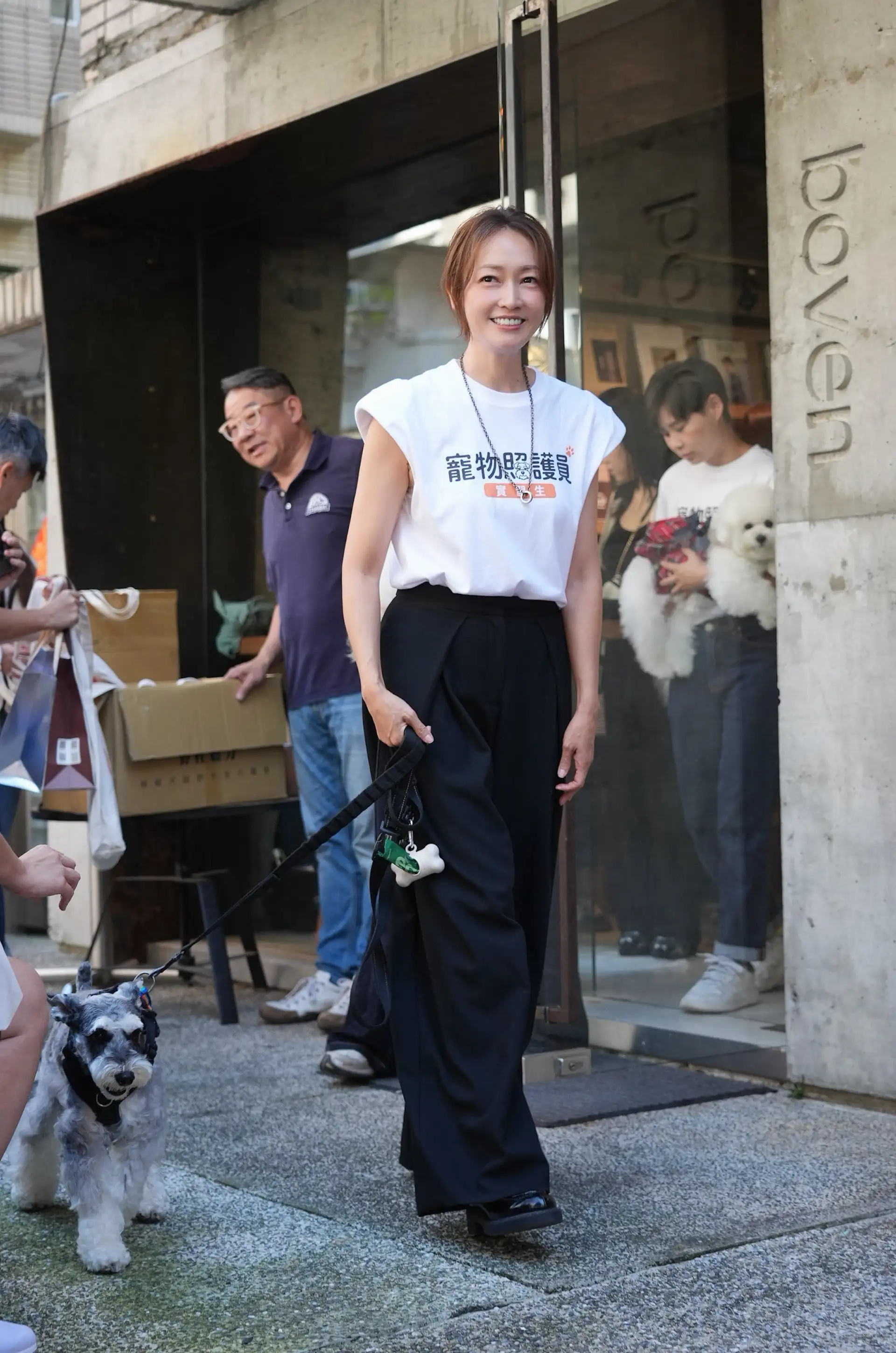潘慧如很盡心在寵物專業這一塊。(圖/記者陳明中攝)