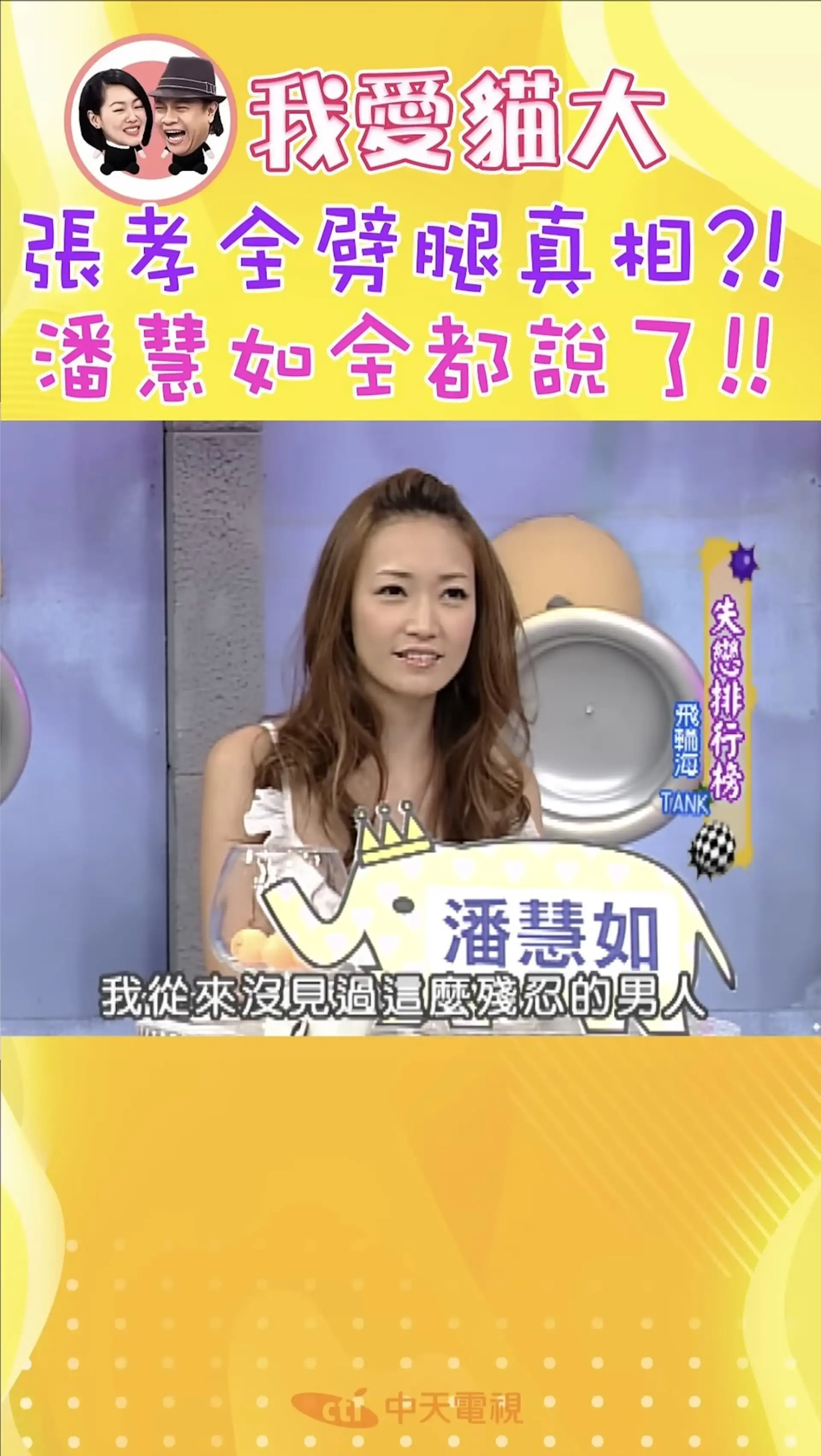 潘慧如以前上節目很侃侃而談。(圖/翻攝《我愛貓大》YouTube)