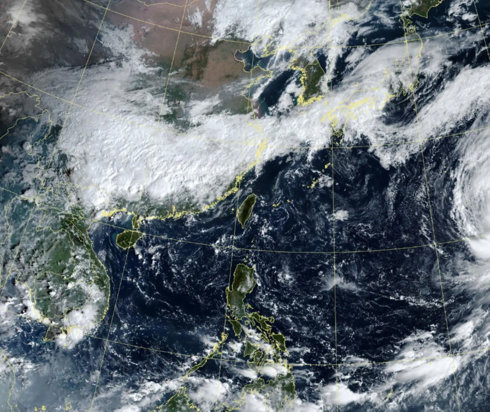 今天天氣晴朗,但明天東北季風南下。(圖/中央氣象署)