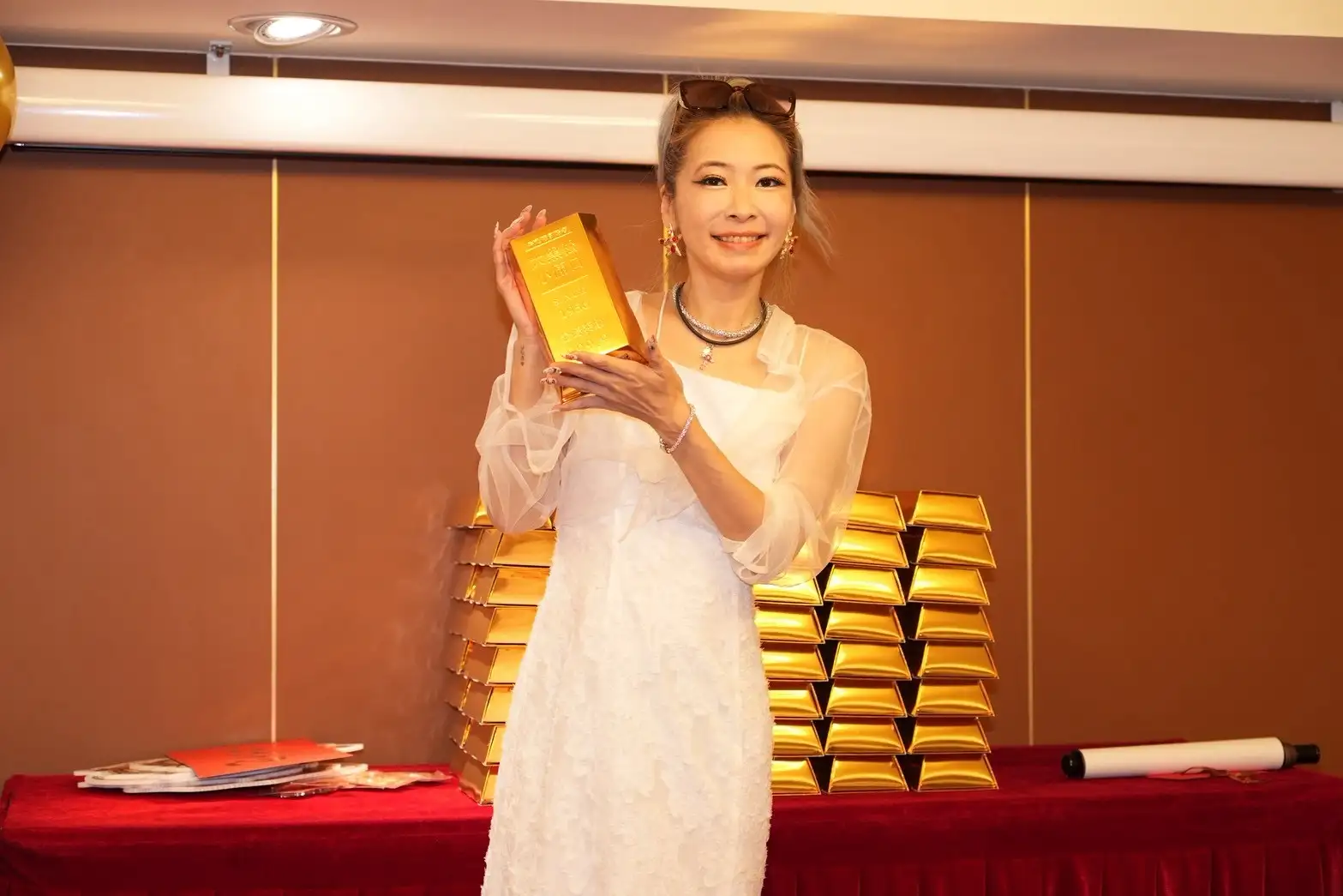 Makiyo出席好友兒子周歲宴,怒揭前夫一家企圖爭奪家人監護權。(圖/記者許方正攝)