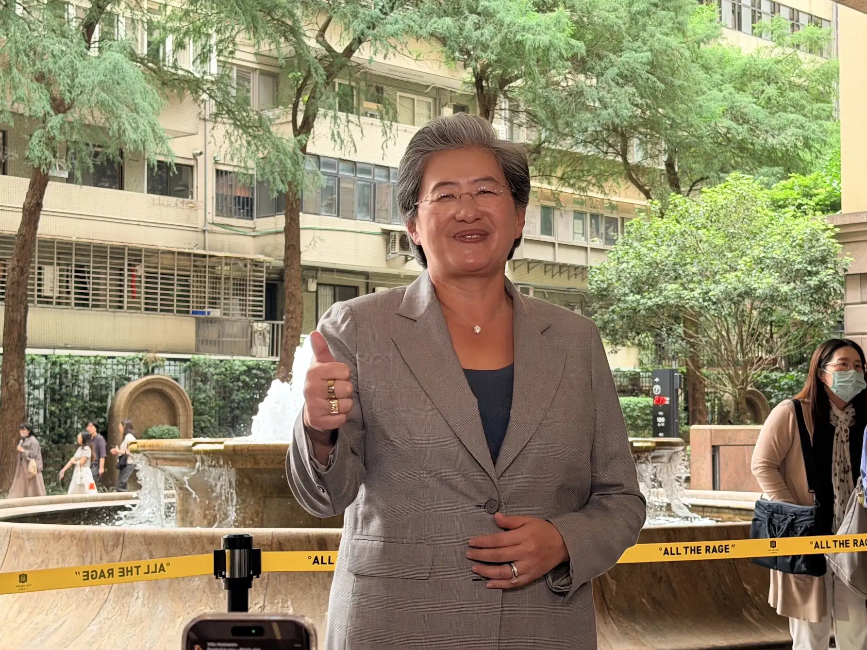 AMD 董事長暨執行長蘇姿丰今日旋風訪台。圖/唐子晴攝影