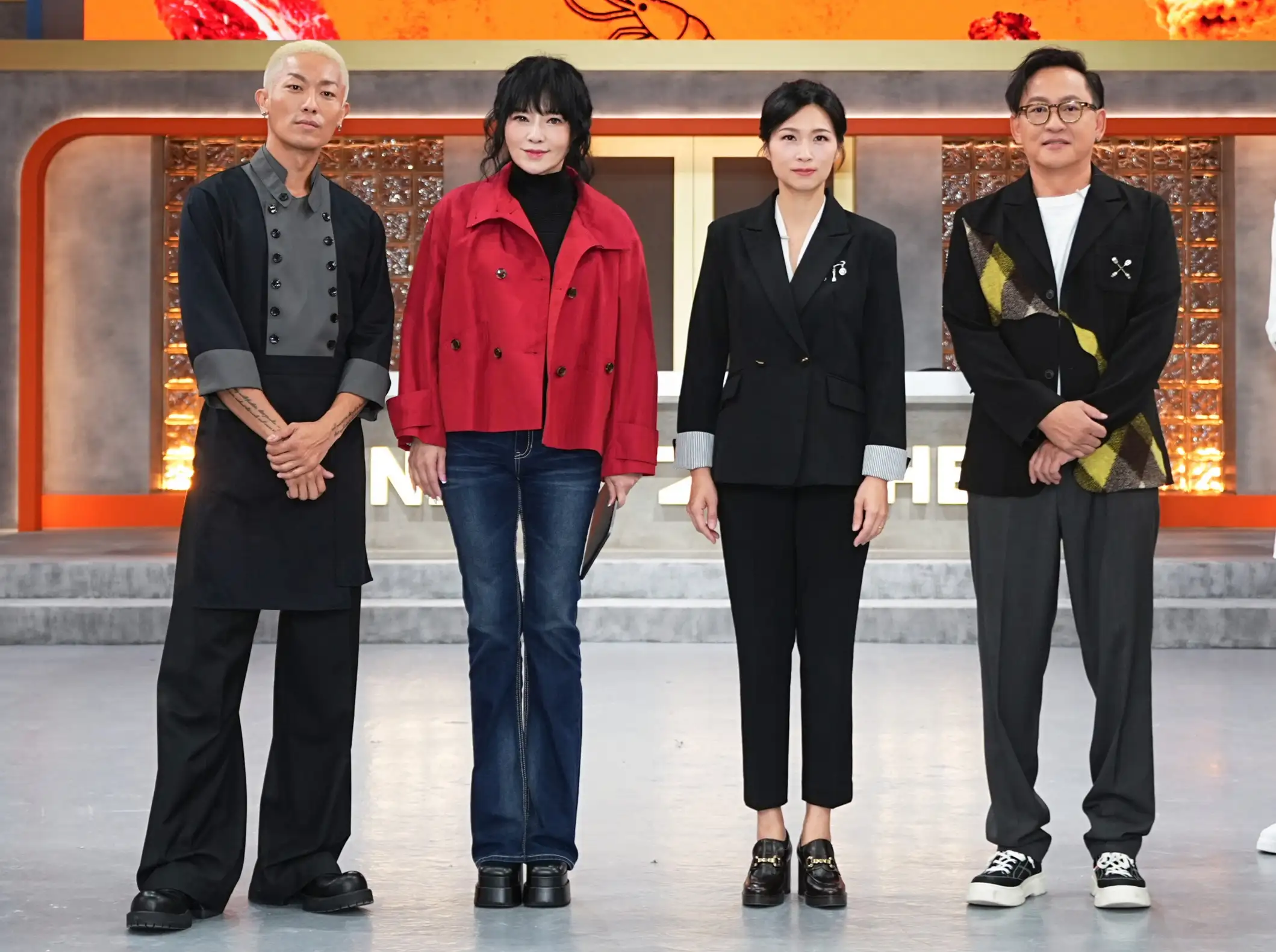 詹姆士(右)現身新節目《料理少年王者之路》記者會。(圖/大慕影藝提供)