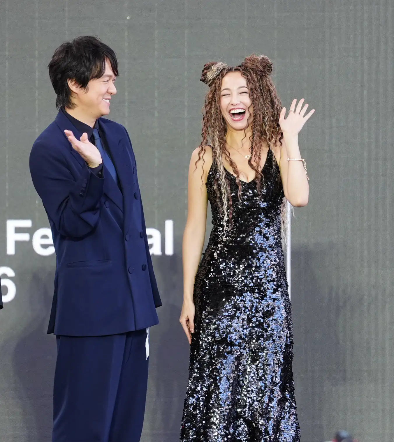 丸山隆平、澤尻英龍華展現好默契。（圖／記者陳明中攝）