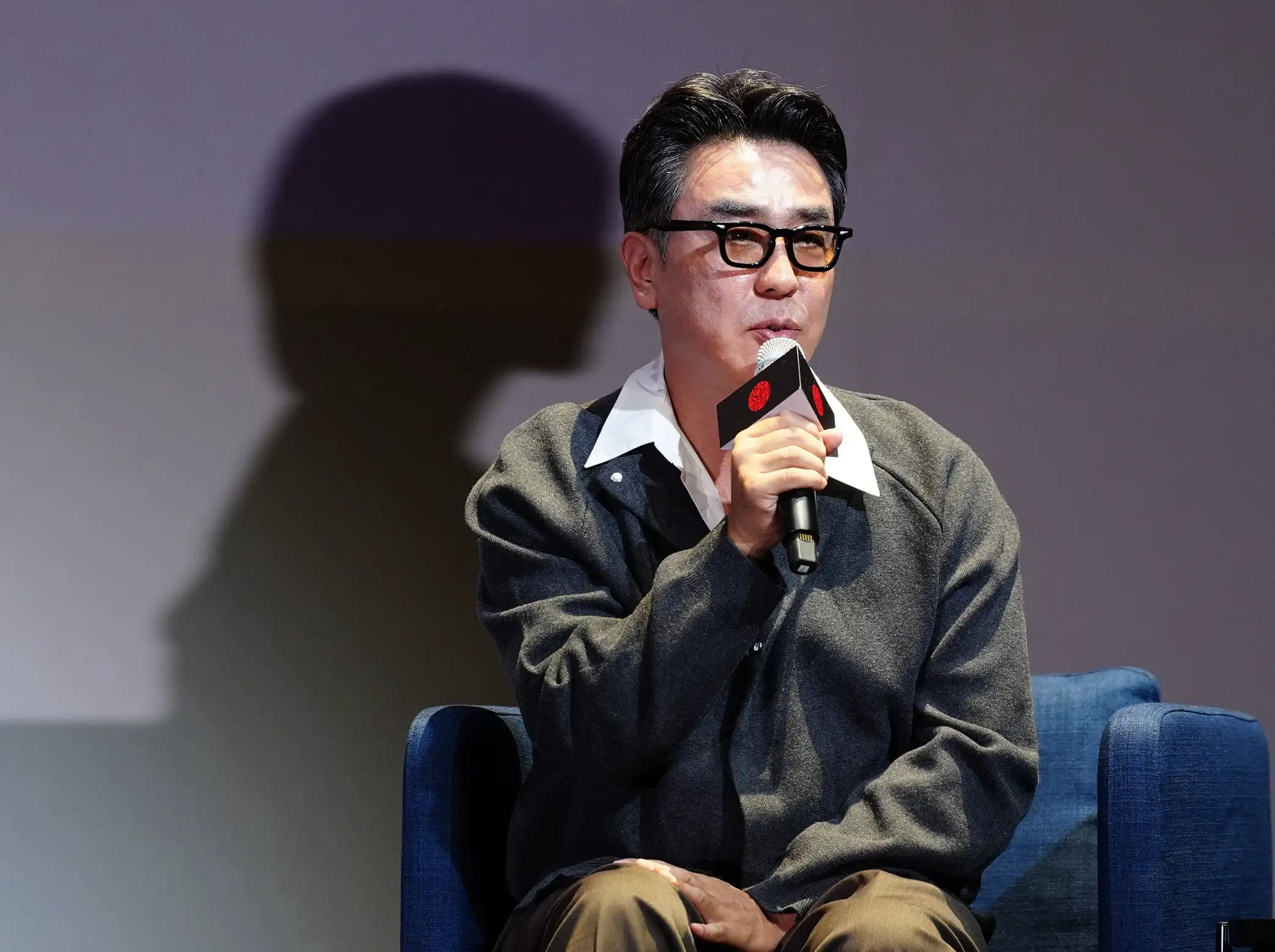 柳承龍透露自己從中學開始就對演戲產生興趣。（圖／記者陳明中攝）