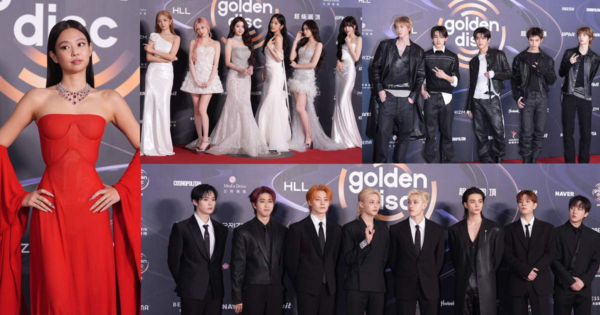 Cortis帥氣登場、JENNIE氣場全開。（圖／記者陳明中攝）