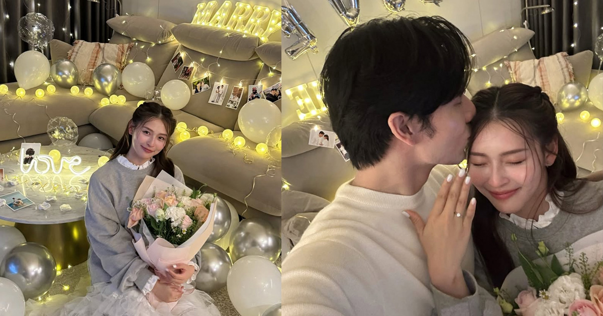 吳季璇、管麟剛認愛就求婚成功。（圖／翻攝IG）