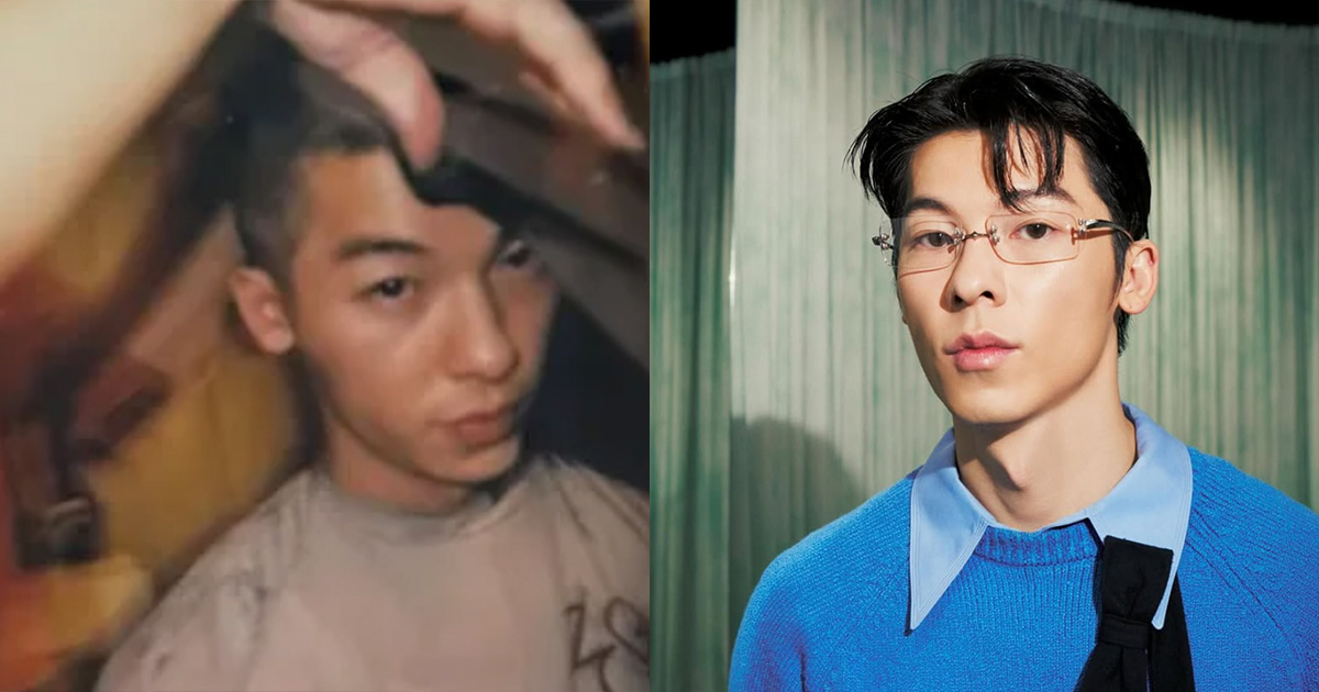 許光漢首曝光當兵平頭照。（圖／許光漢IG）