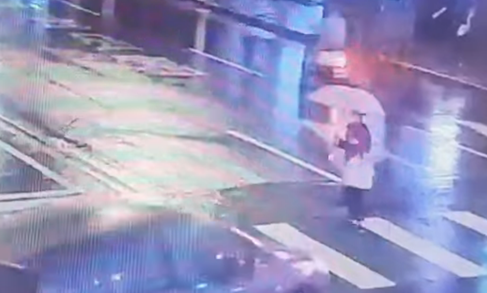 楊傑宇夫妻撞死84歲婦影片曝。（圖／翻攝畫面 ）