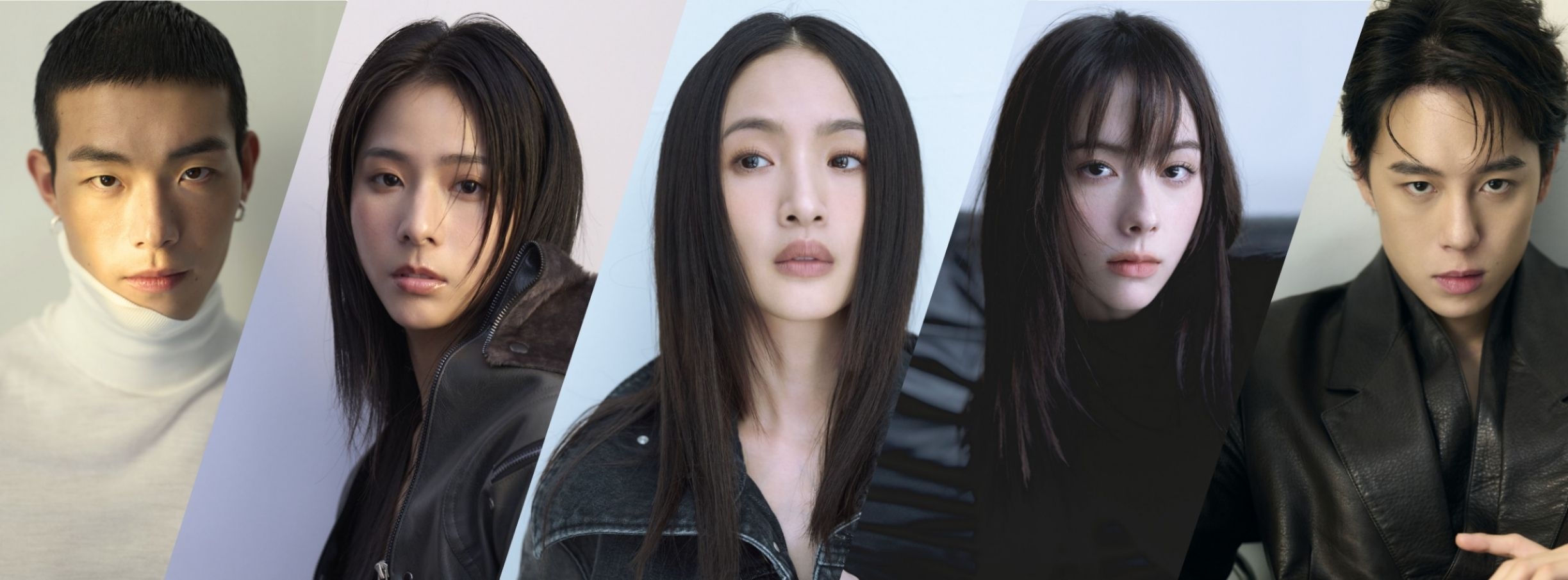 林依晨率領師弟妹林奕嵐、牧森、袁漠遙、孫麥傑一同拍攝年曆。（圖／周子娛樂提供）