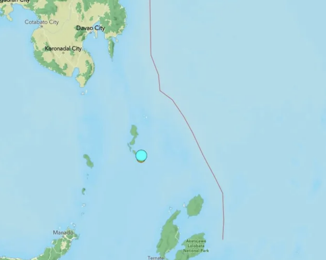 印尼7.1地震深度僅17公里。（圖／翻攝USGS）