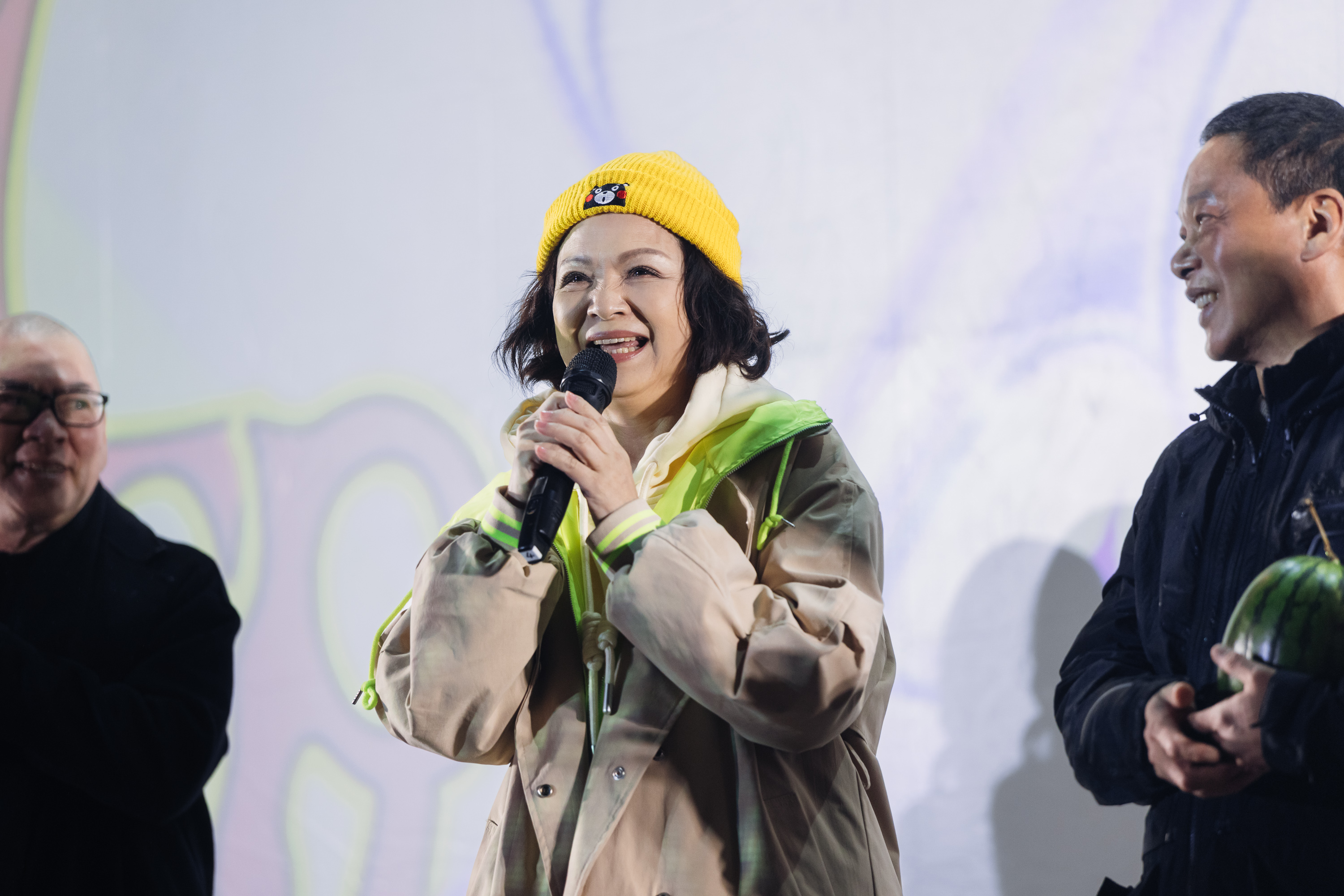 楊貴媚出席《愛情萬歲》跨年活動真情流露。（圖／國家影視聽中心提供）