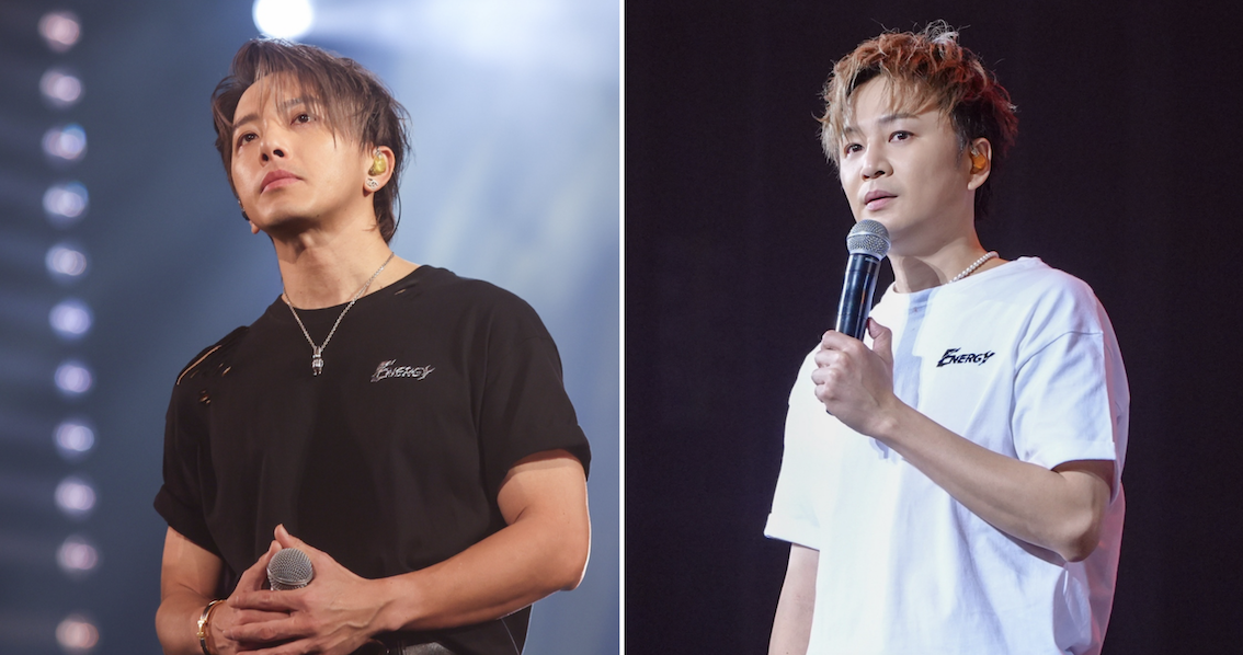 目前仍深陷閃兵爭議的書偉、坤達小巨蛋上致歉。（圖／相信音樂提供）