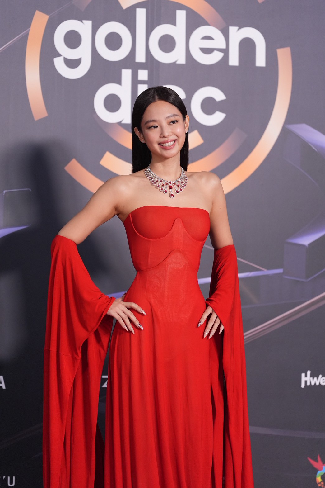 JENNIE氣場全開。（圖／記者陳明中攝）